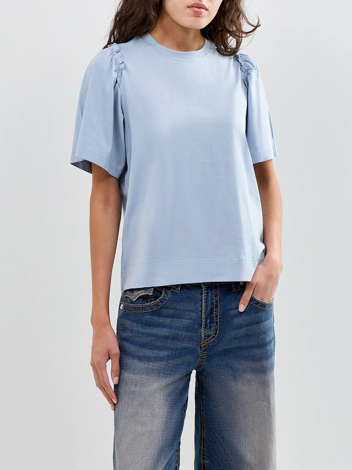 SLFPENELOPE 2/4 RUFFLE TEE NOOS - Image 4