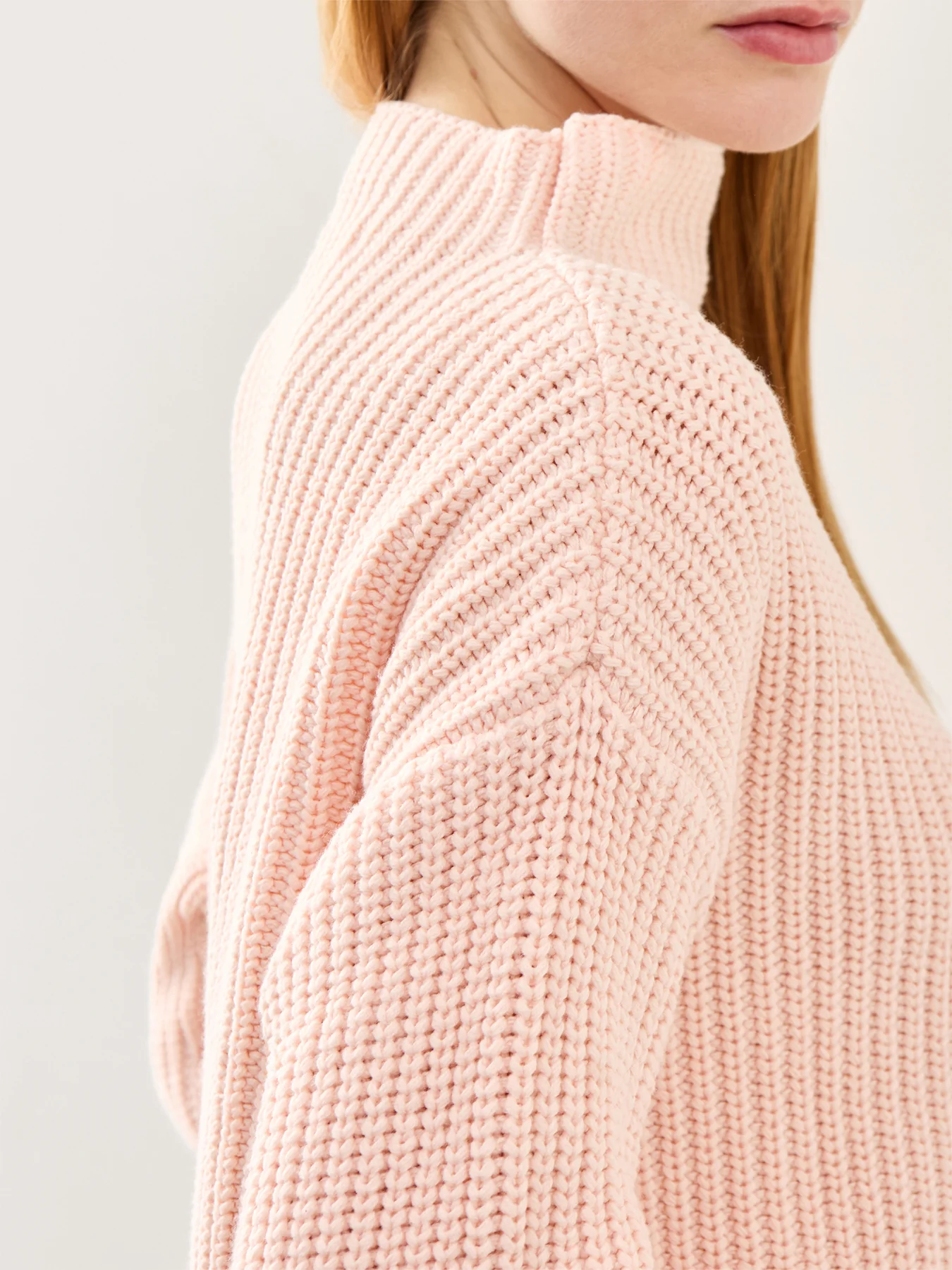 Selma Long Sleeve Knit Pullover Pink - Image 3