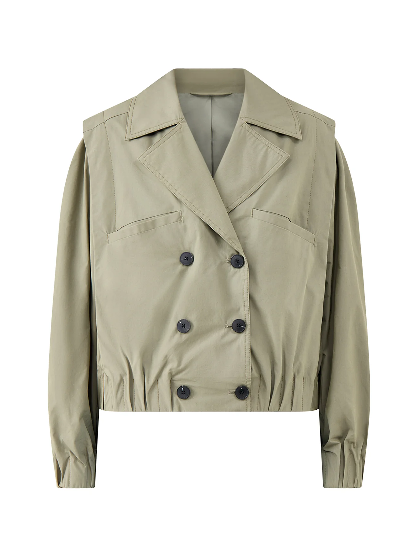 Casual Bomber Jacket Green