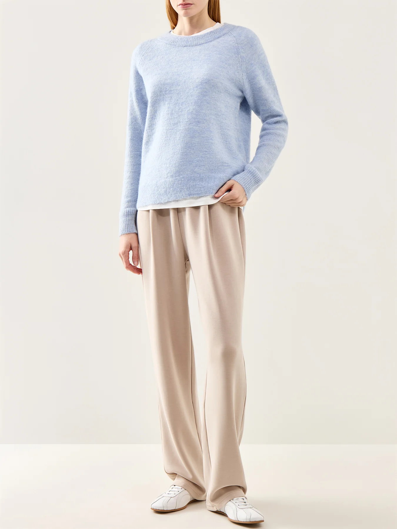 Tenny High-Waist Trousers Cream - Image 2