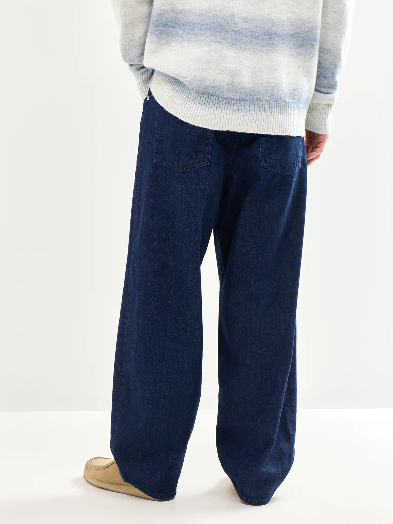 Wide Fit Denim Jeans Blue - Image 5