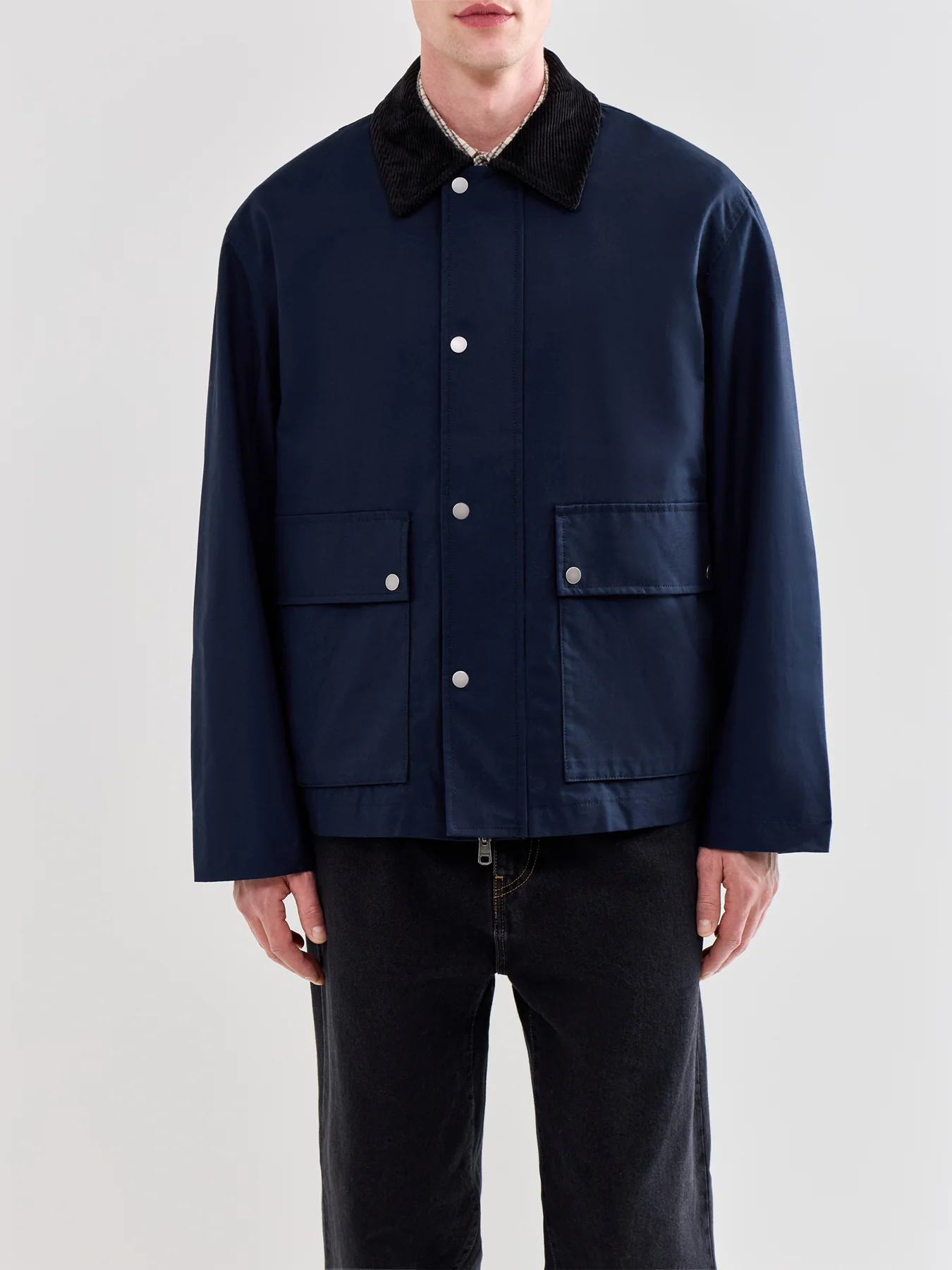 Kyle Organic Cotton Field Jacket Blue - Image 4