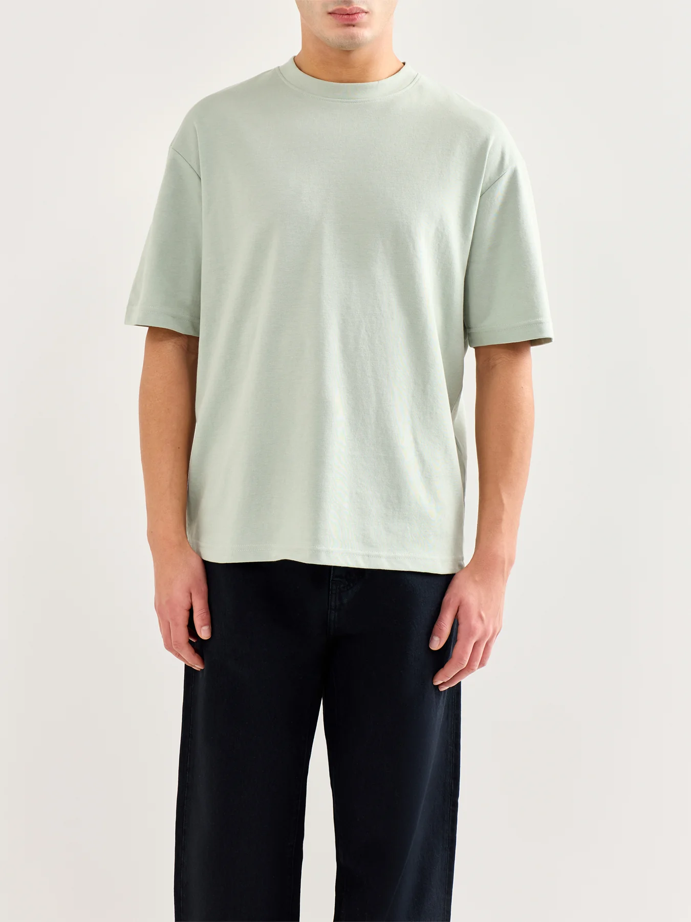 Slhlooseoscar Short Sleeve O-Neck Tee Grey - Image 4