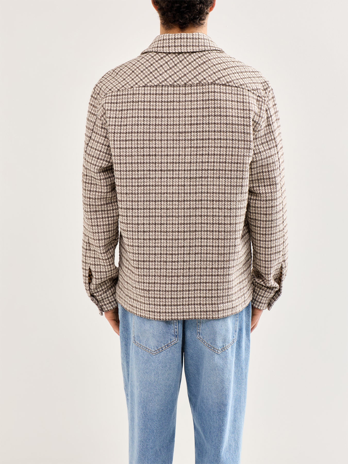 Wool Blend Undyed Overshirt Multi - Image 5