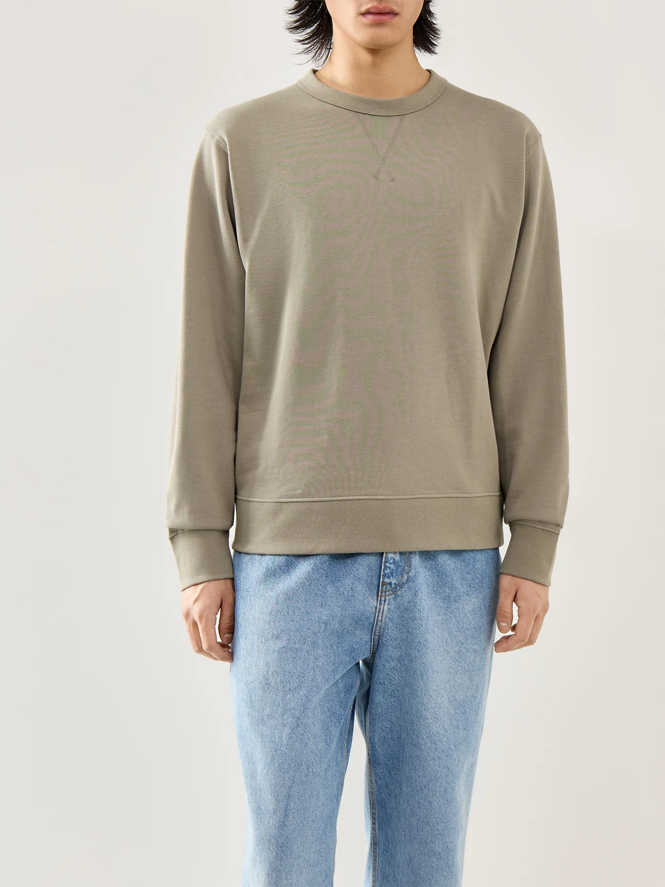 Crew Neck Sweatshirt Green - Image 4