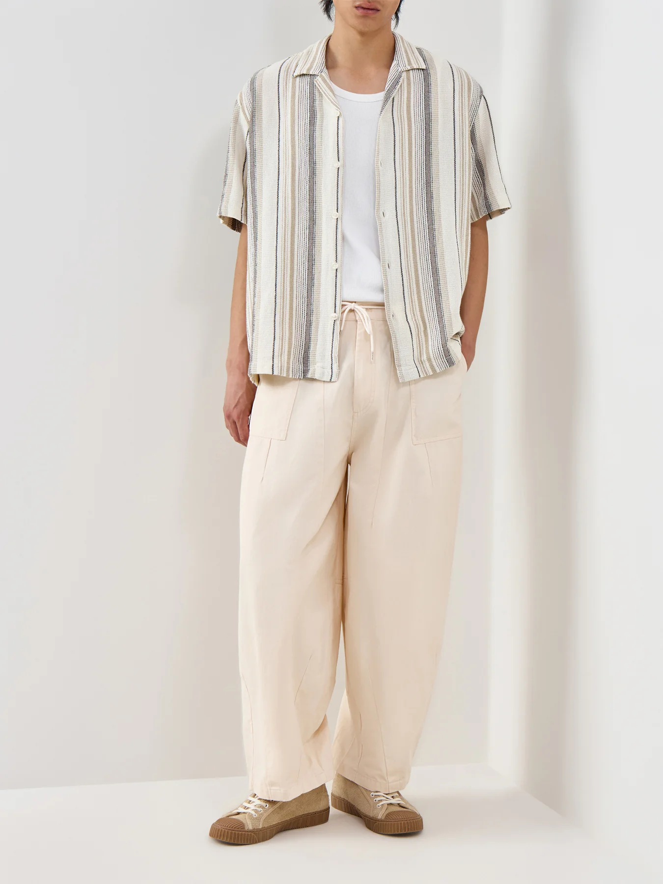 Relaxed Resort Short Sleeve Shirt Striped - Image 2