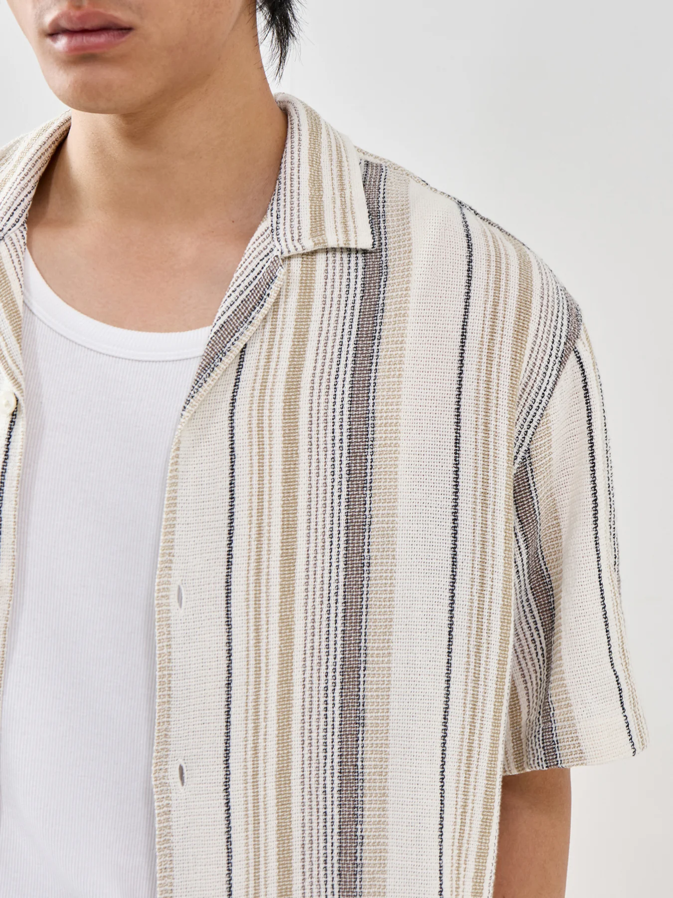 Relaxed Resort Short Sleeve Shirt Striped - Image 3