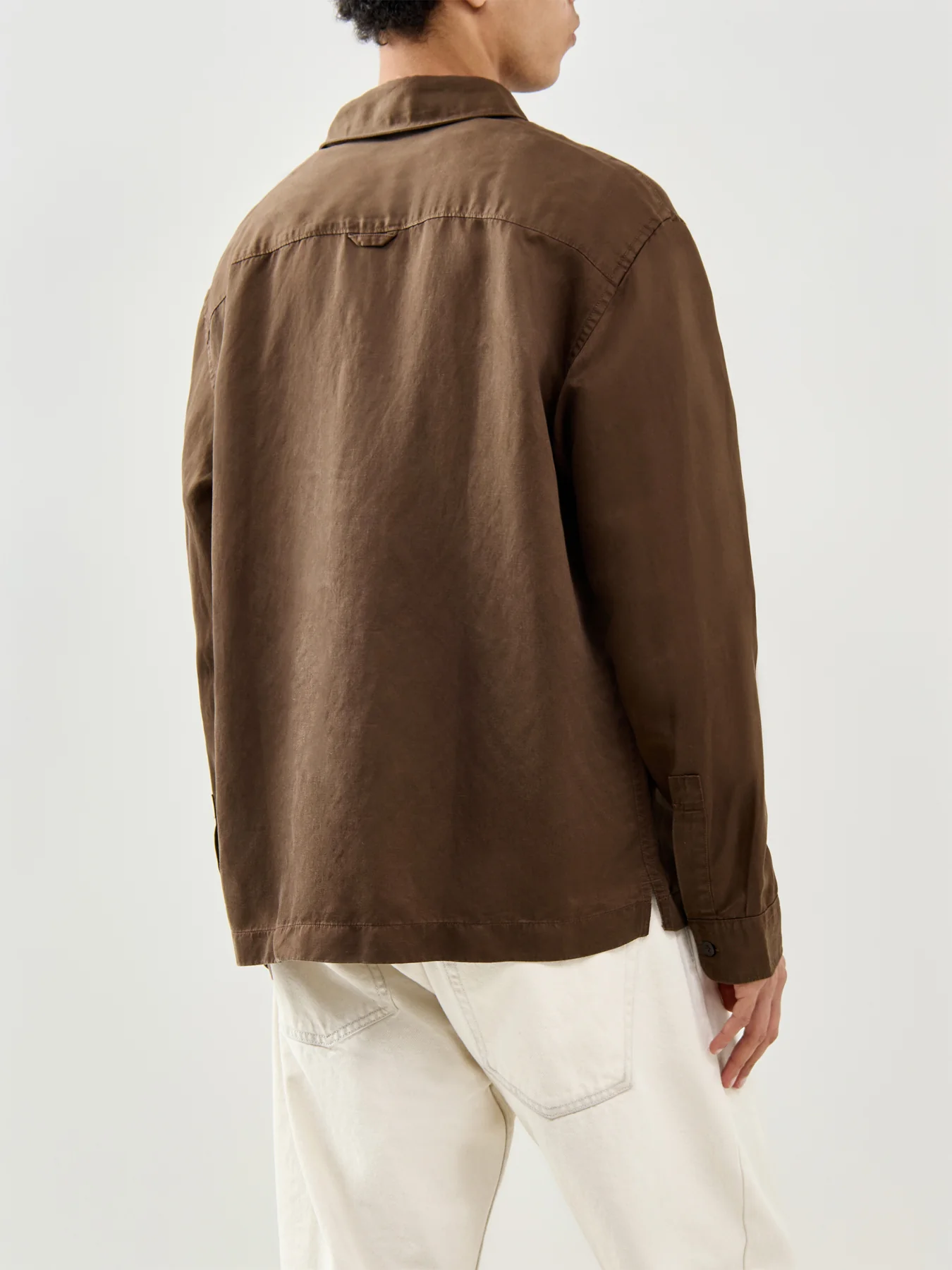Mika TENCEL Blend Overshirt Brown - Image 5