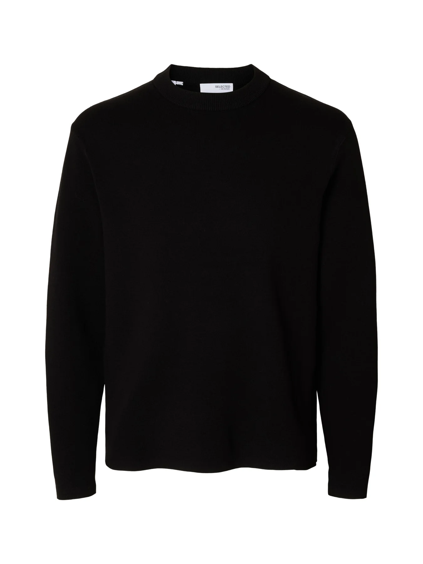 Teller Relaxed Crew Neck Sweatshirt Black