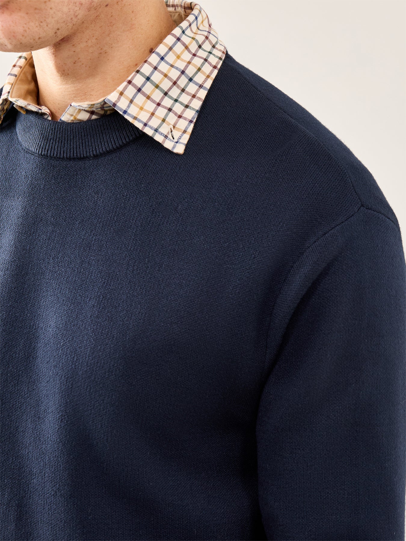 Teller Relaxed Crew Neck Sweatshirt Navy - Image 3