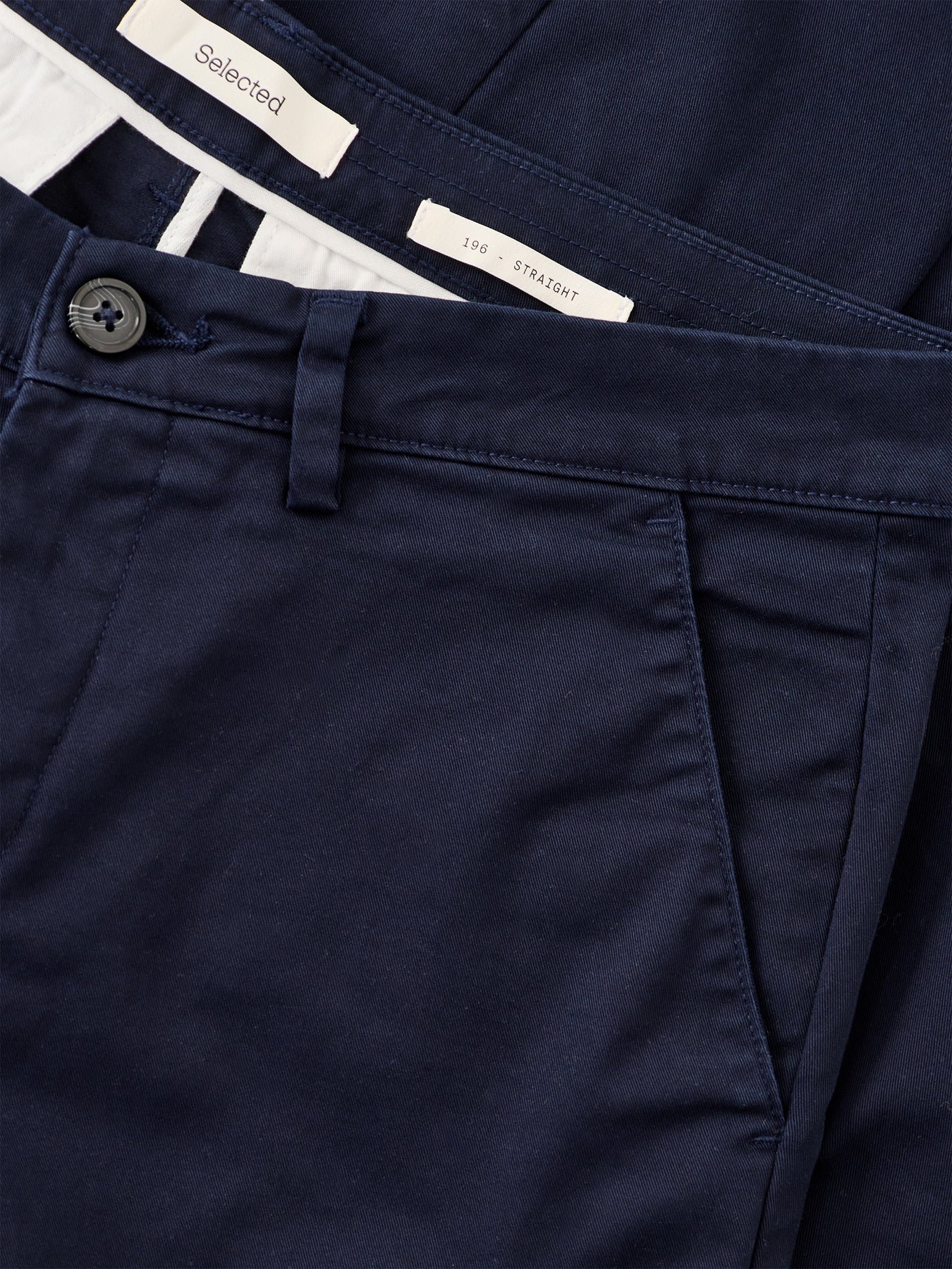 New Miles Straight Flex Trousers Navy - Image 3