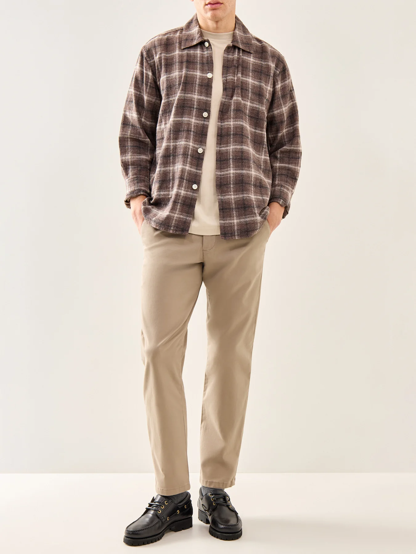 New Miles Straight Flex Trousers Beige - Image 2