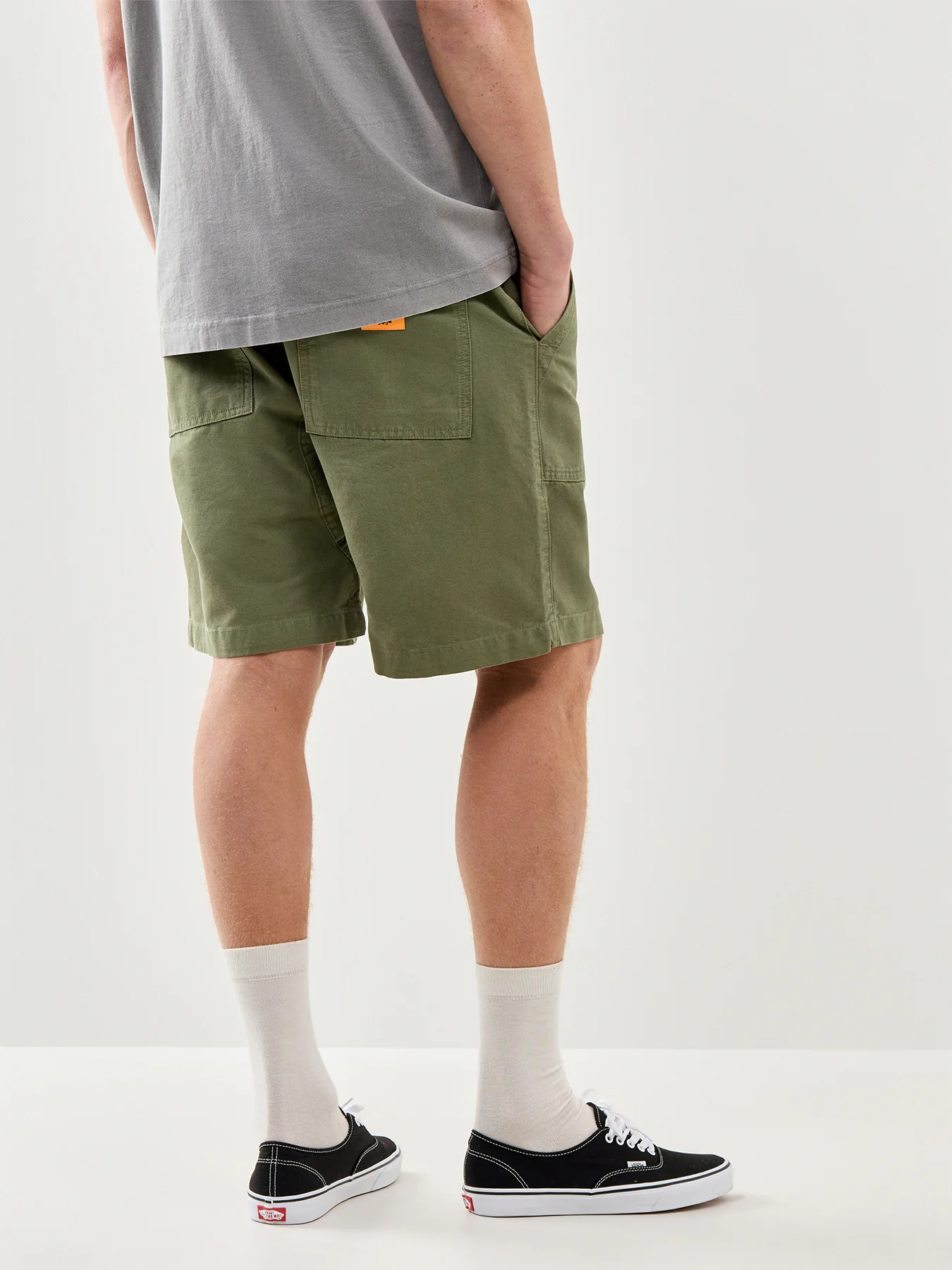 Classic Chef Shorts Olive - Image 5