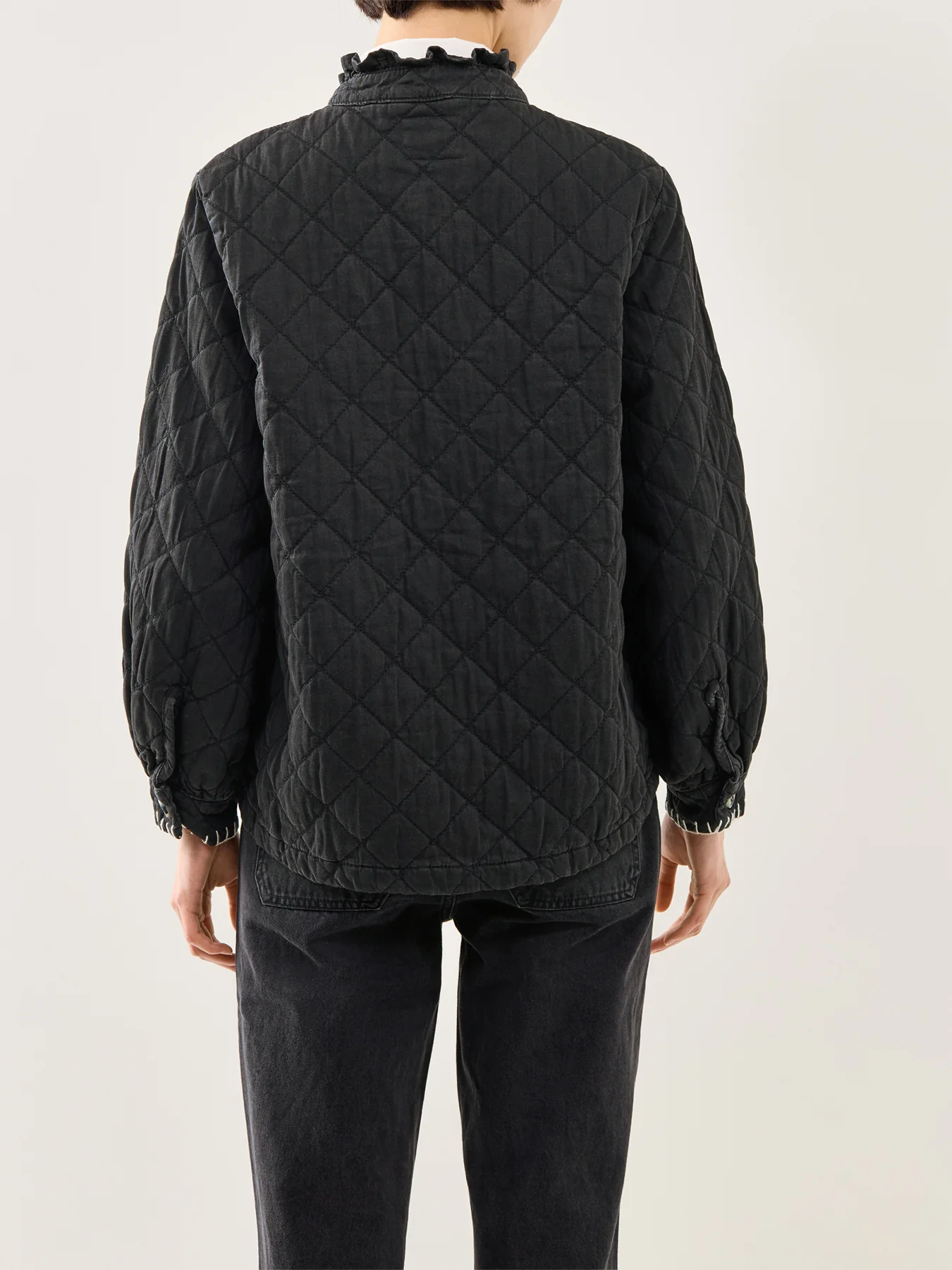 Quilted Pablo Jacket Black - Image 5