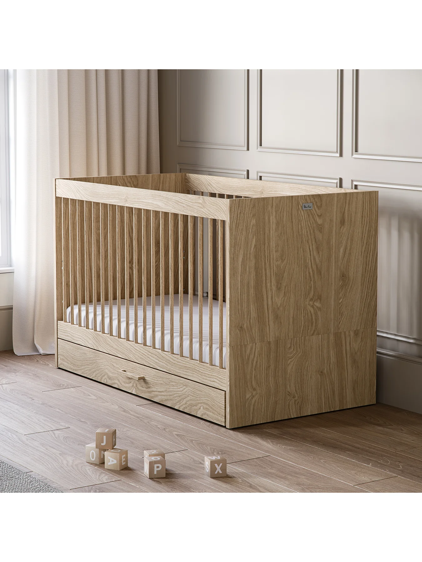 Geneva Cot Bed with Trundle Drawer Brown - Image 3