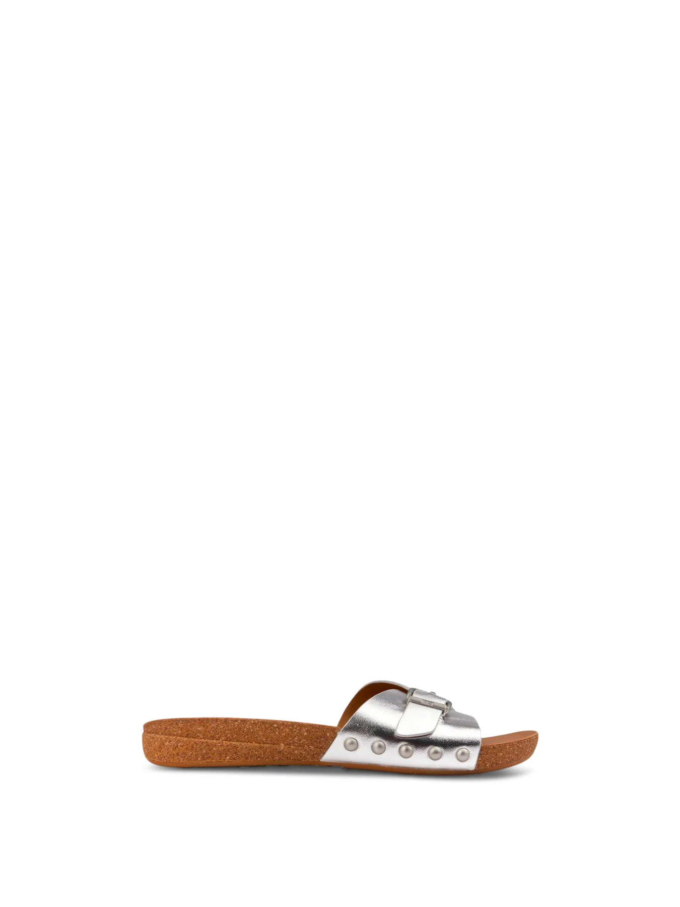 Adjustable Buckle Sandals Silver