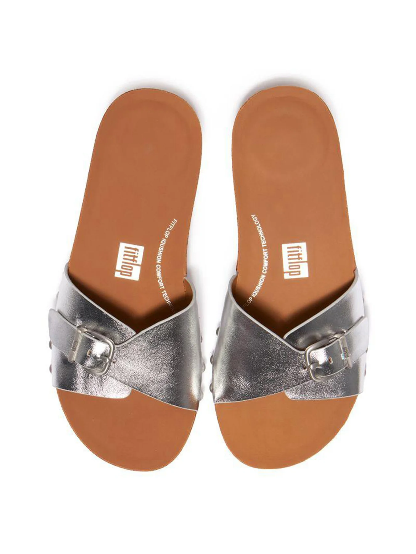 Adjustable Buckle Sandals Silver - Image 2