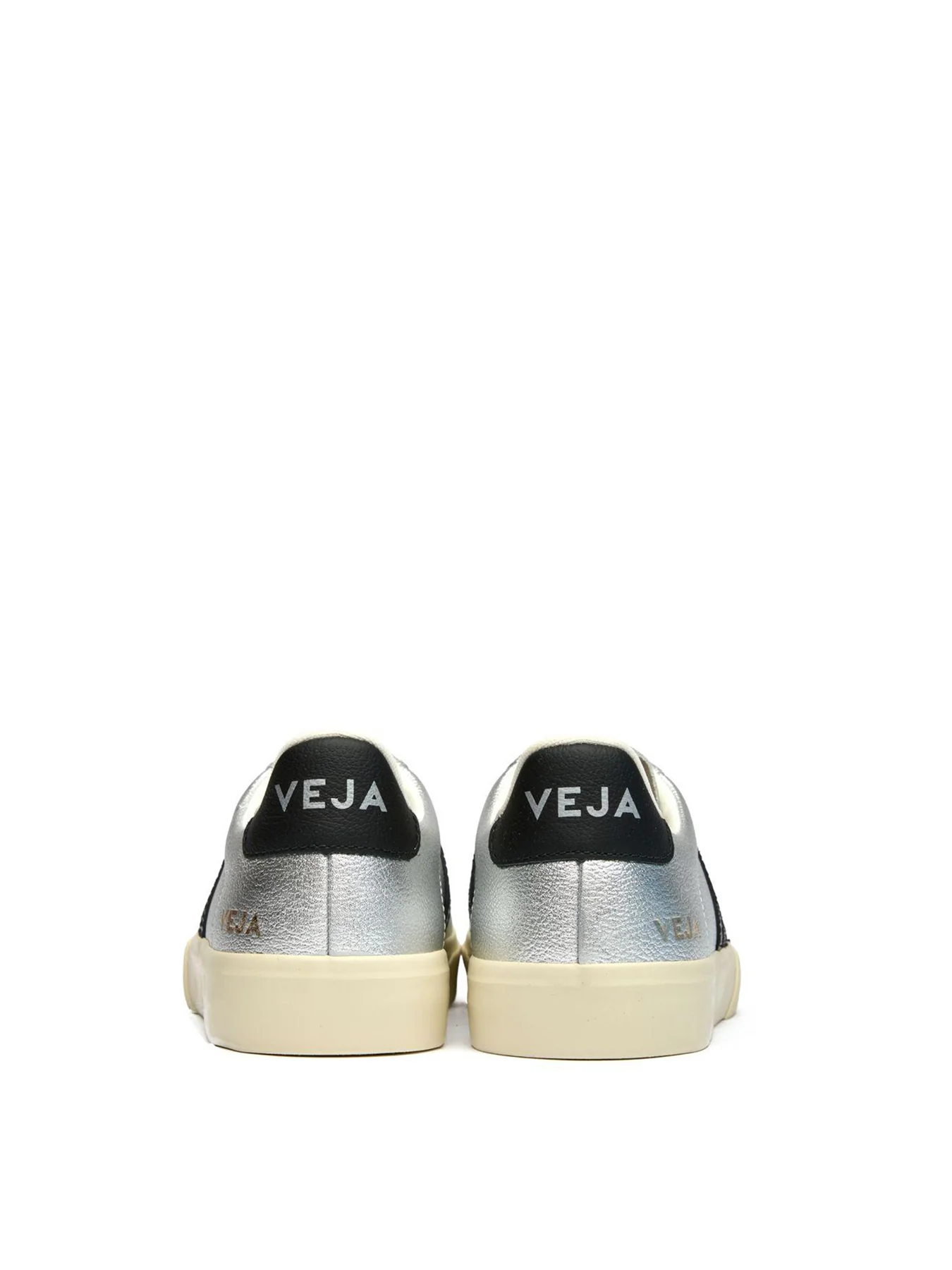 Campo Leather Trainers Silver - Image 3