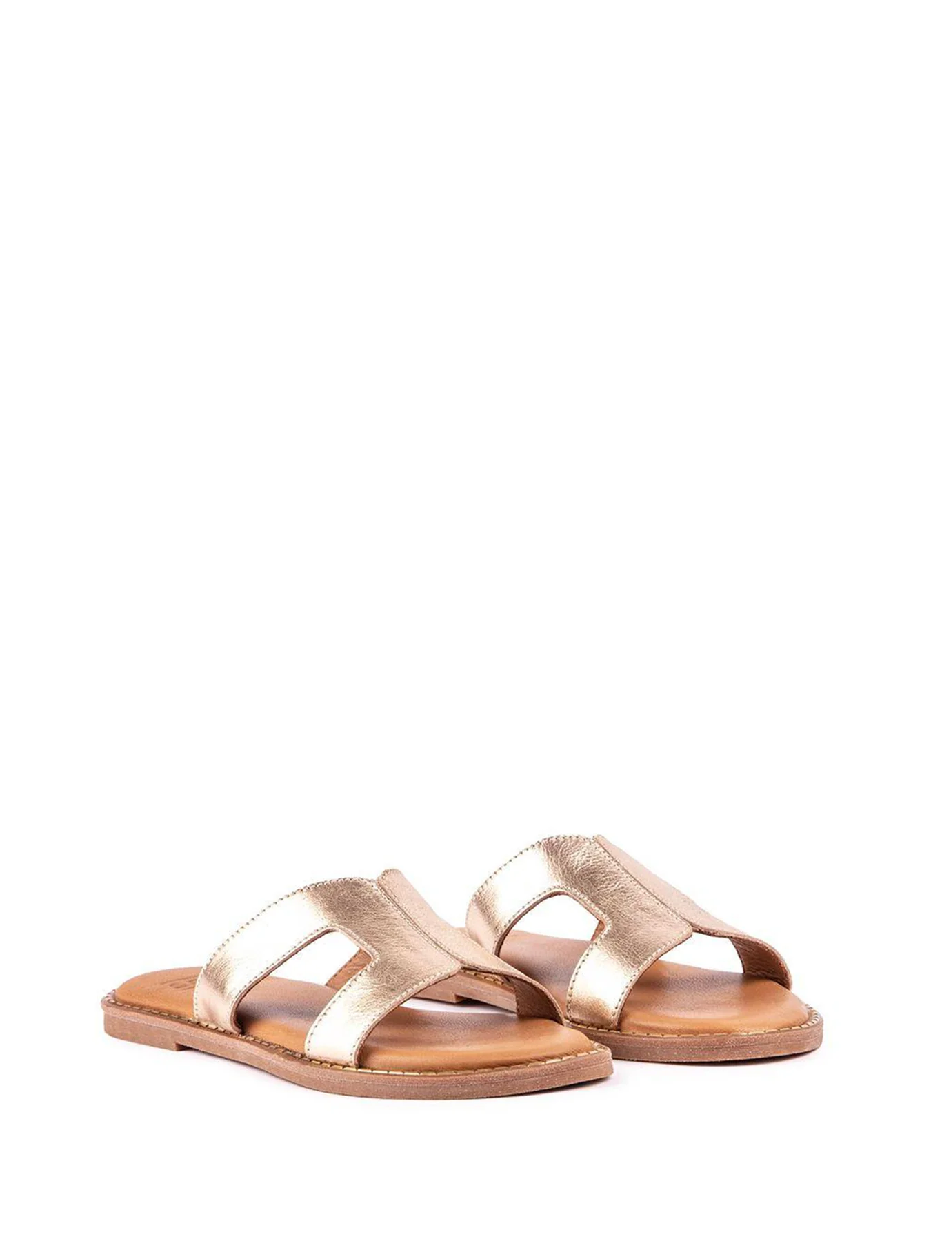 Noor Slide Sandals Gold - Image 2