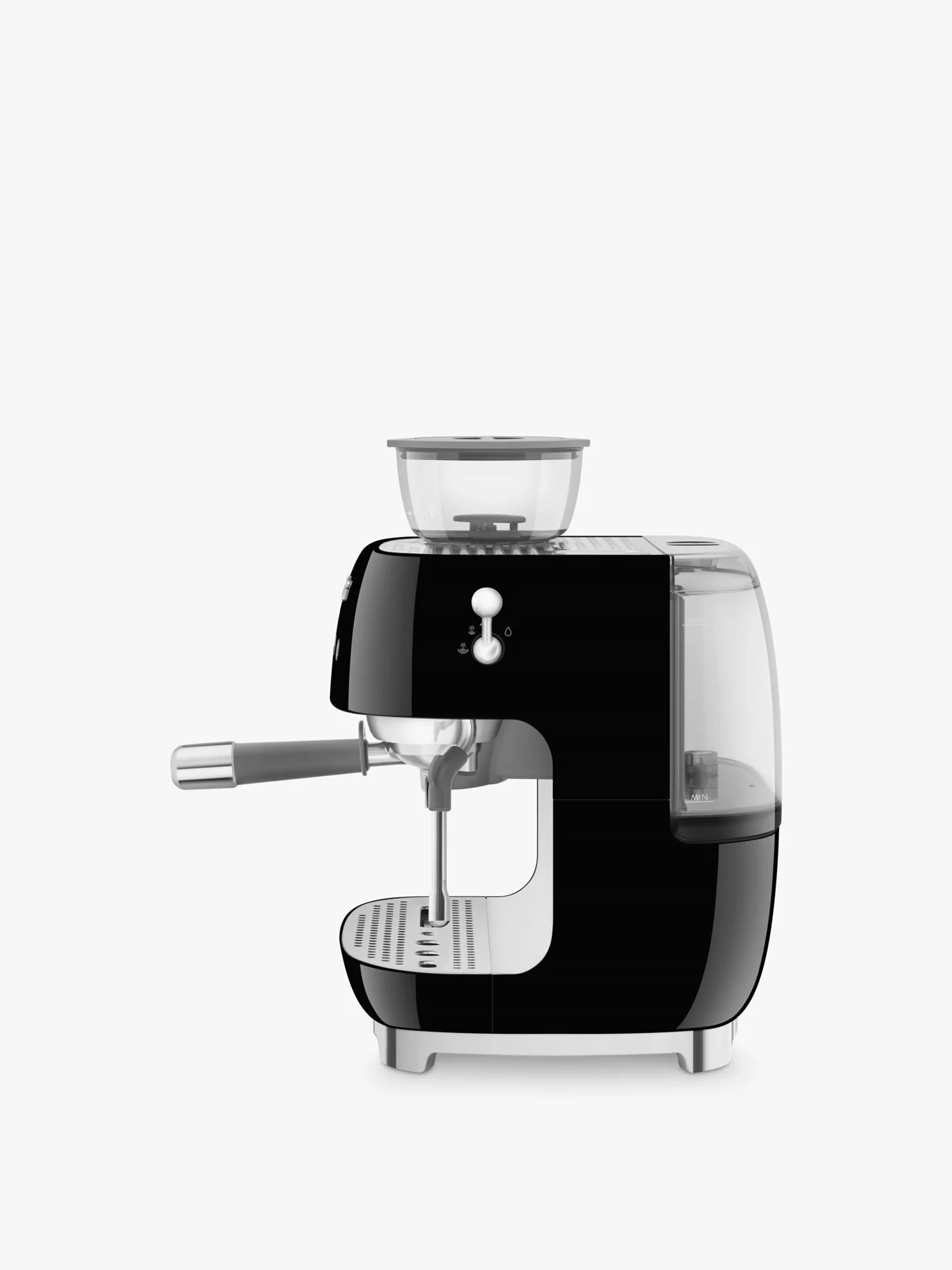 Espresso Coffee Machine with Grinder Black - Image 4