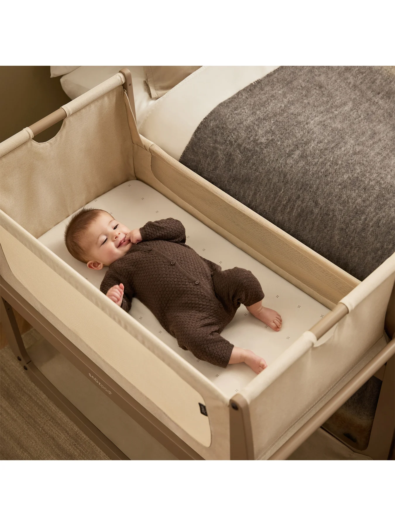Brown Cotton 2 Pack Crib Fitted Sheets - Image 3