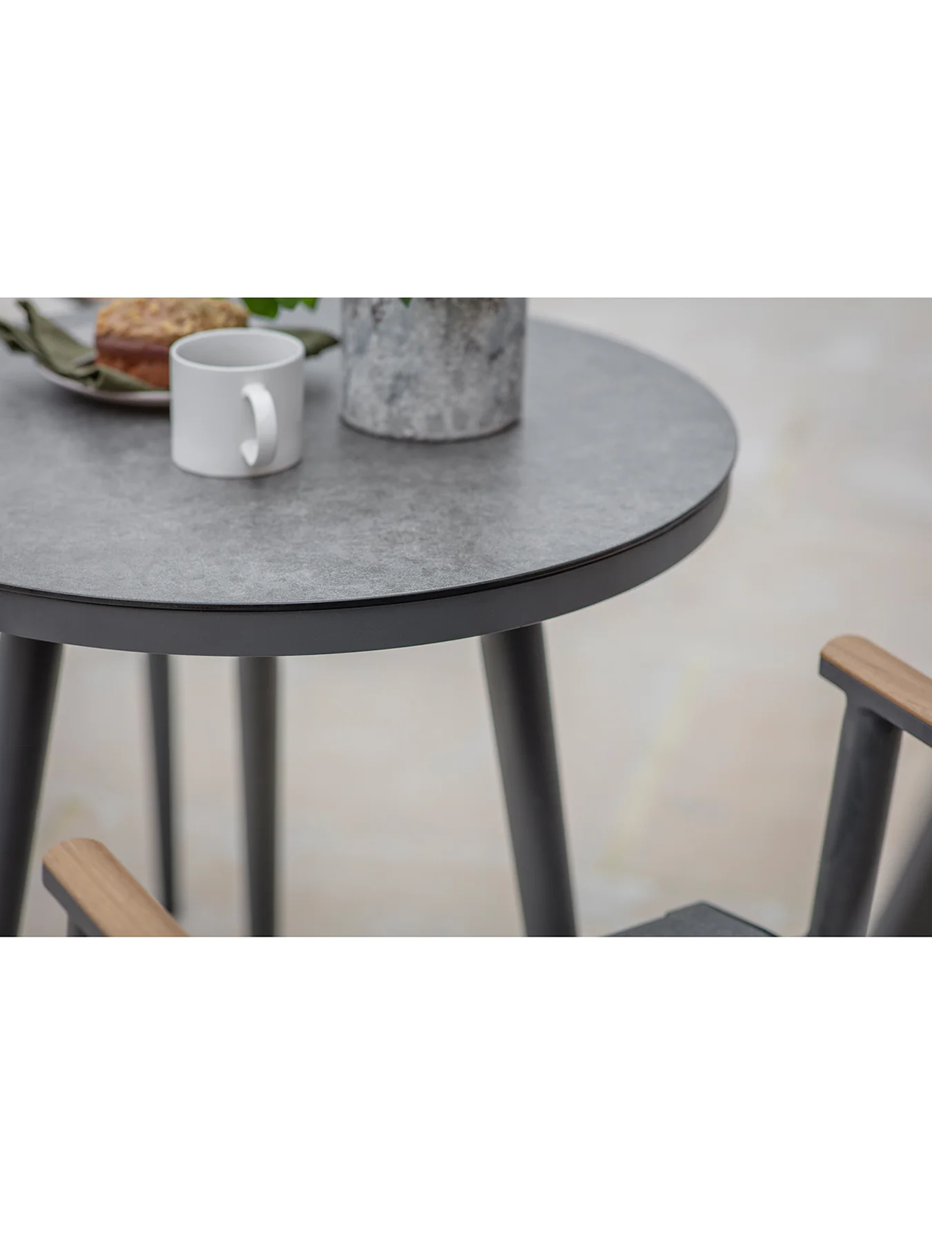 Sofia Garden Bistro Set Anthracite - Image 5
