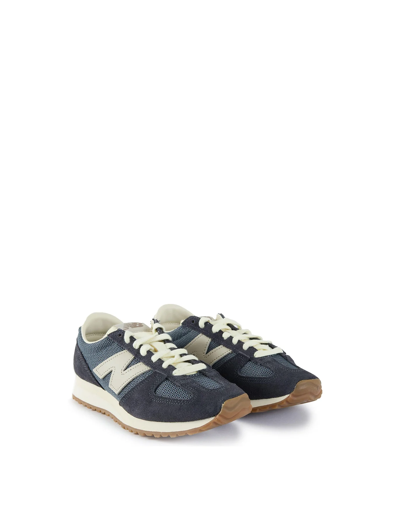 Womens NEW BALANCE 471 Suede Trainers Blue - Image 2