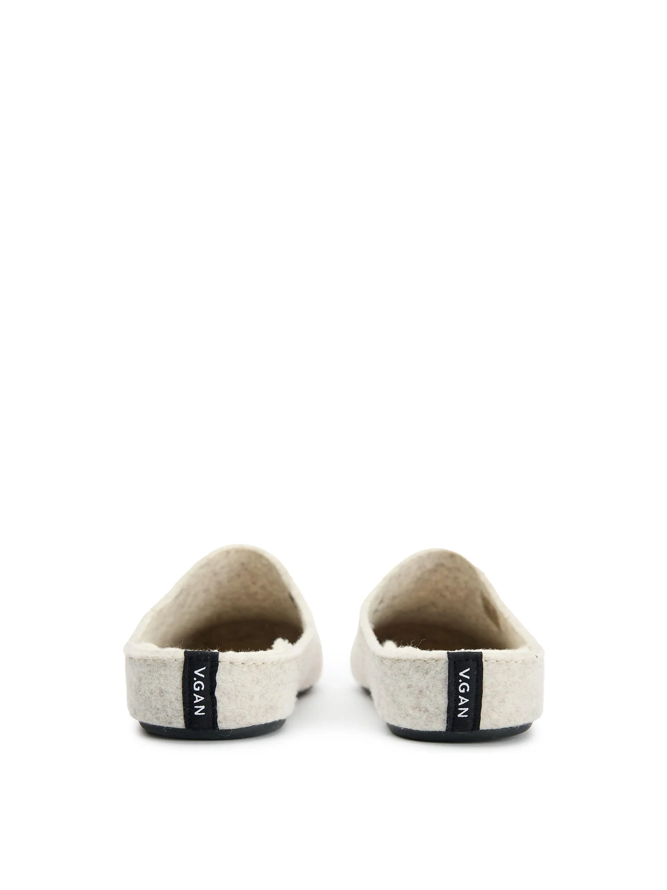 Womens V.GAN Vegan Date Mule Textile Slippers Brown - Image 4