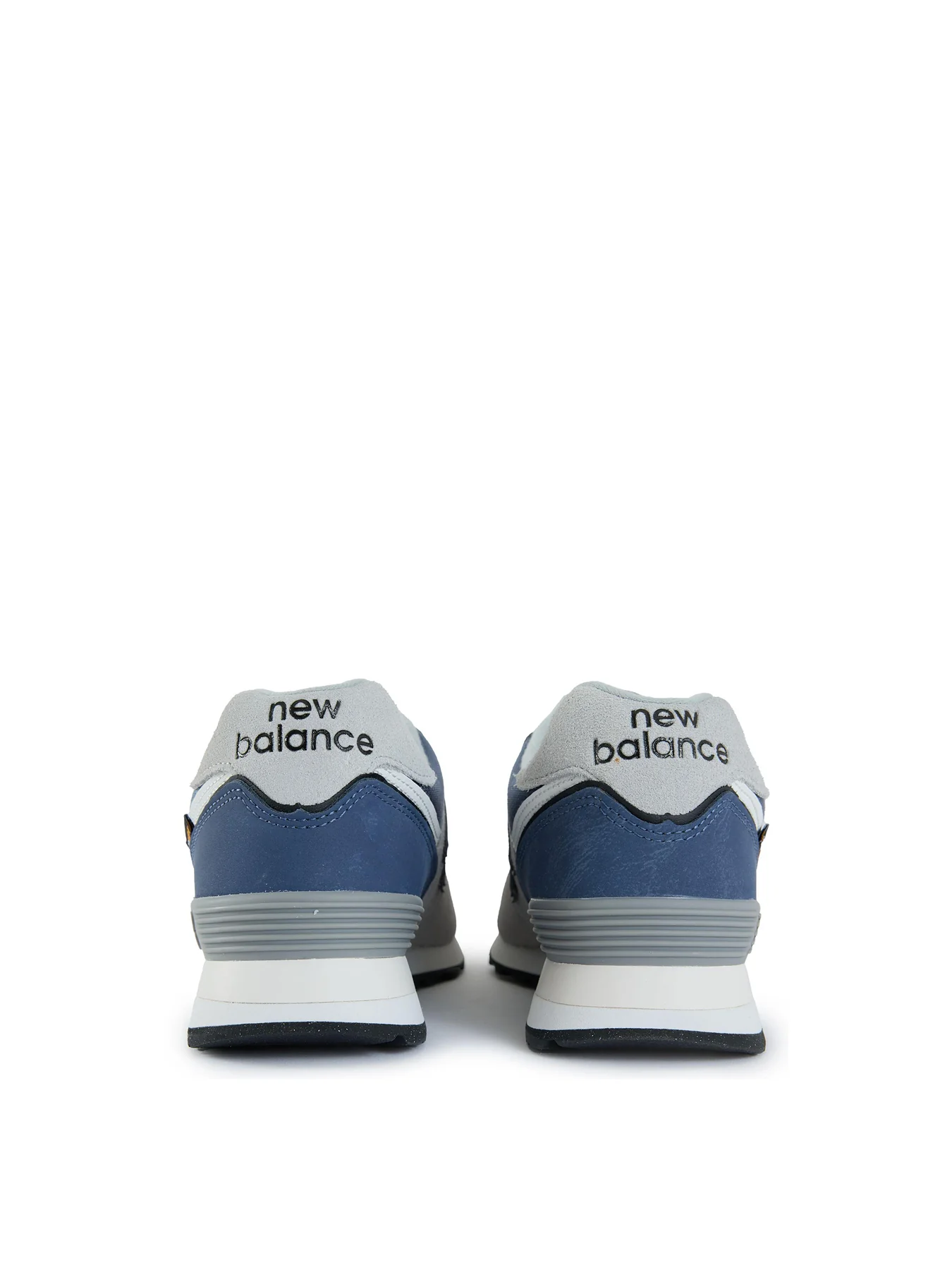 Mens NEW BALANCE 574 Suede Trainers Grey - Image 3