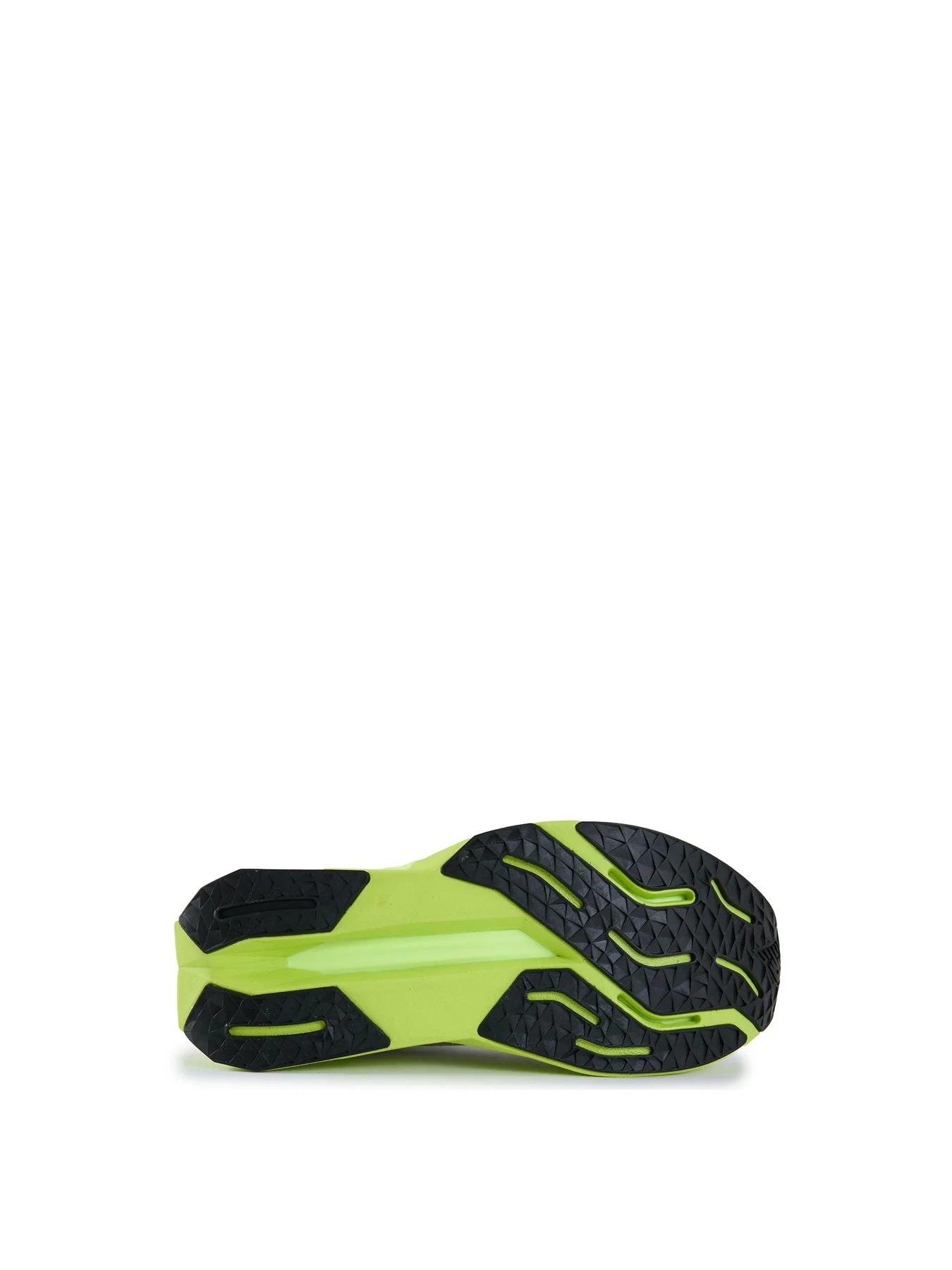 Mens NEW BALANCE Fuelcell Propel V5 Nylon Trainers Grey/lime - Image 4