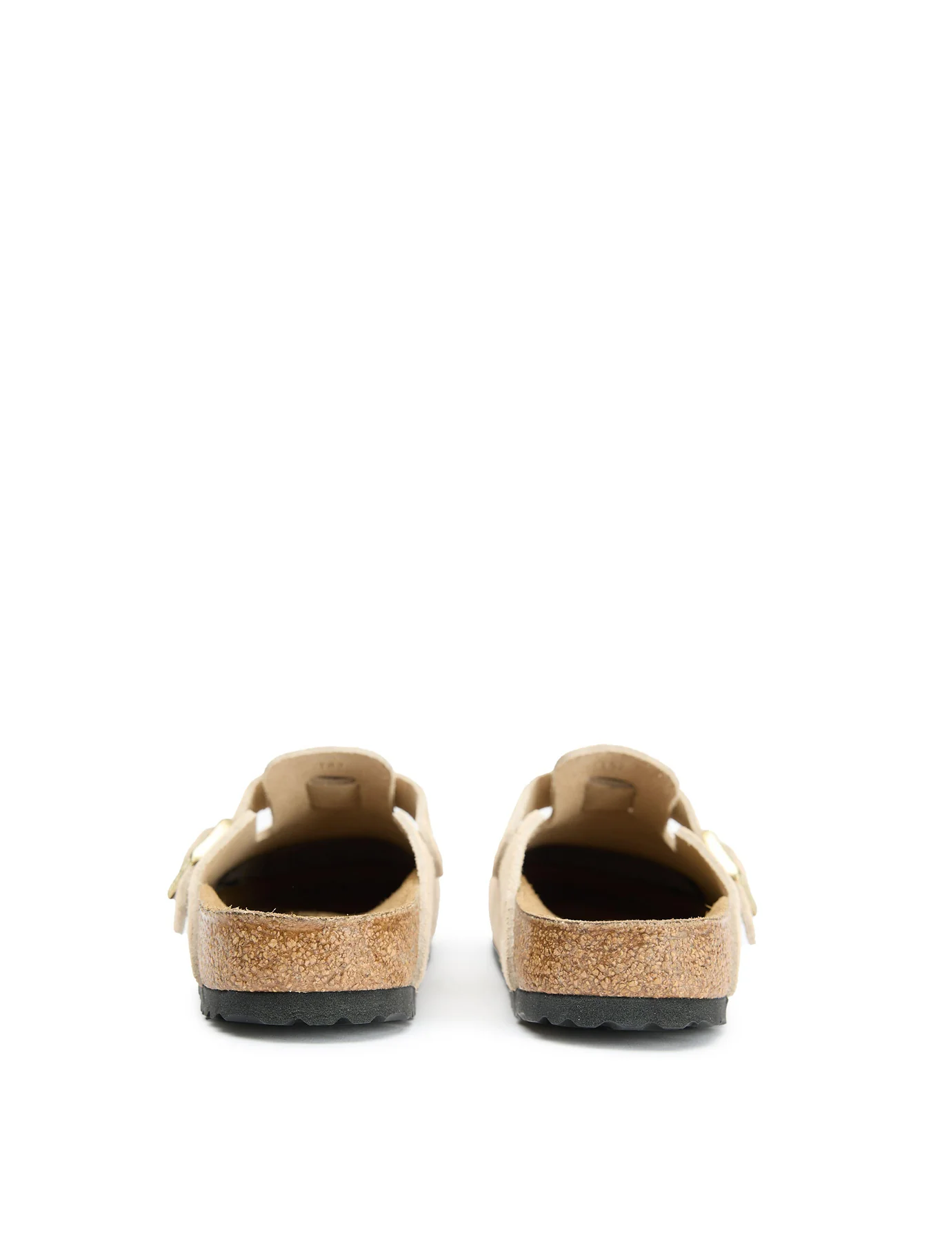 Womens BIRKENSTOCK Boston Suede Slippers Sandcastle - Image 3