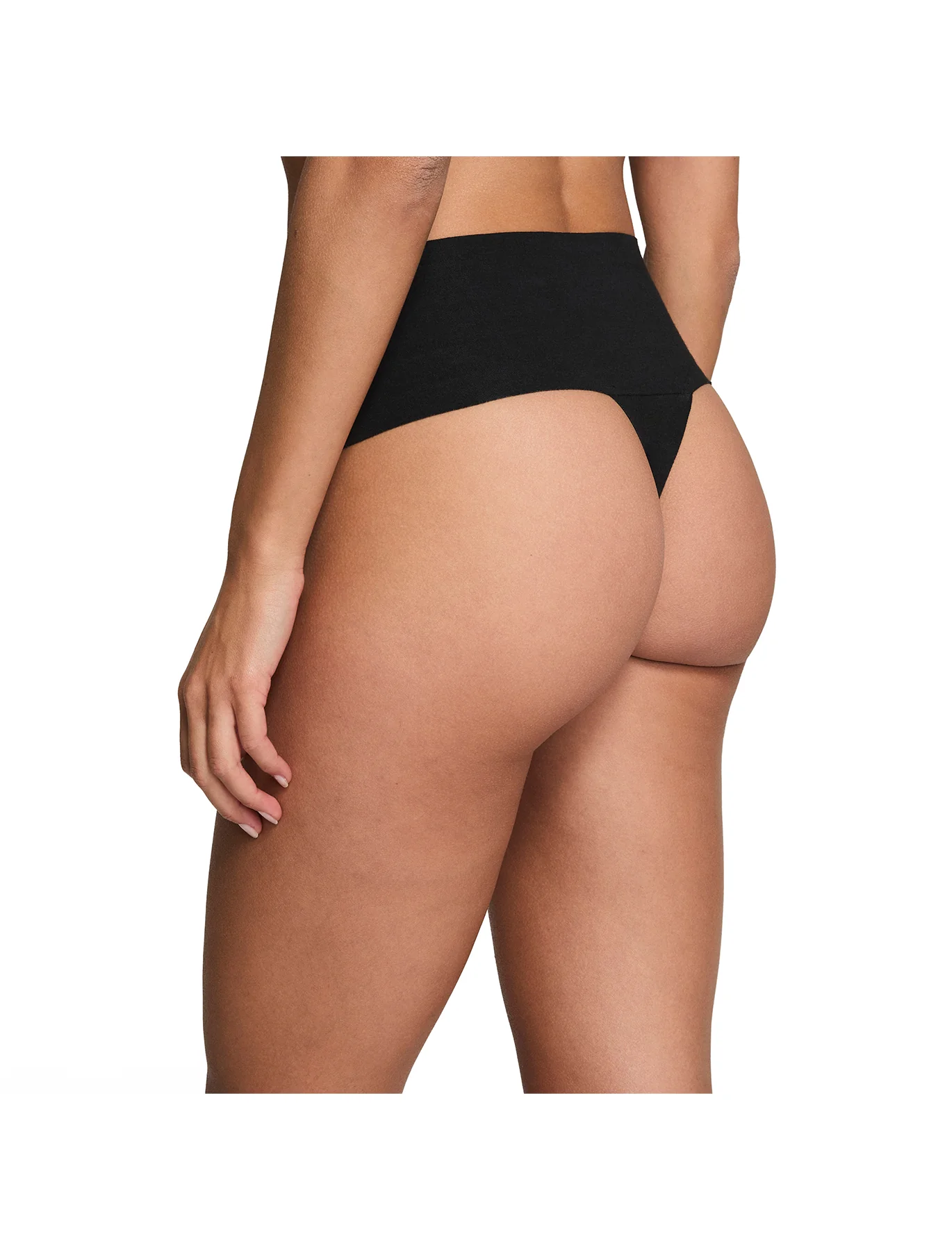 Supima Cotton Thong Black - Image 3