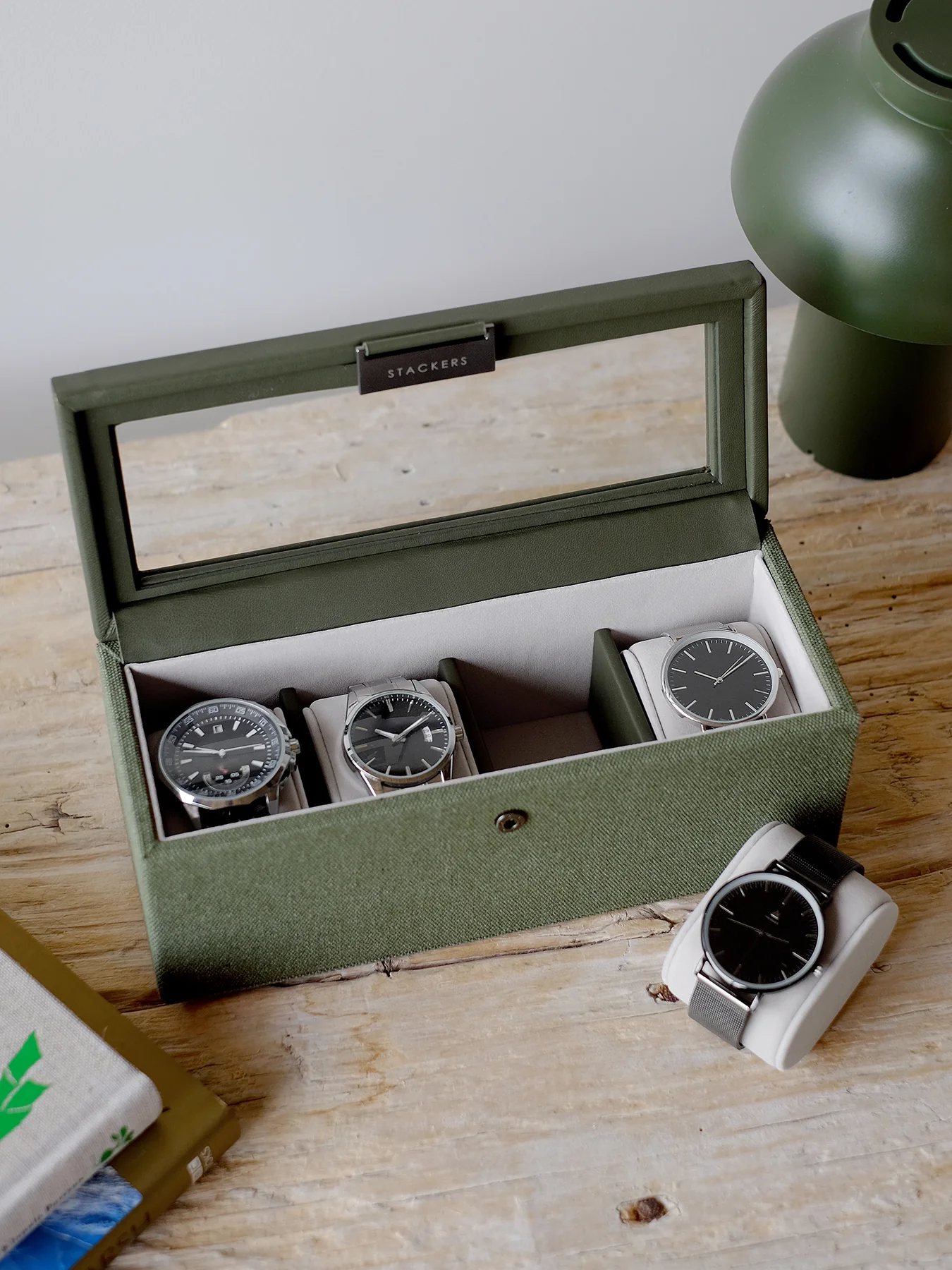 Canvas Watch Box 4 Piece - Image 2