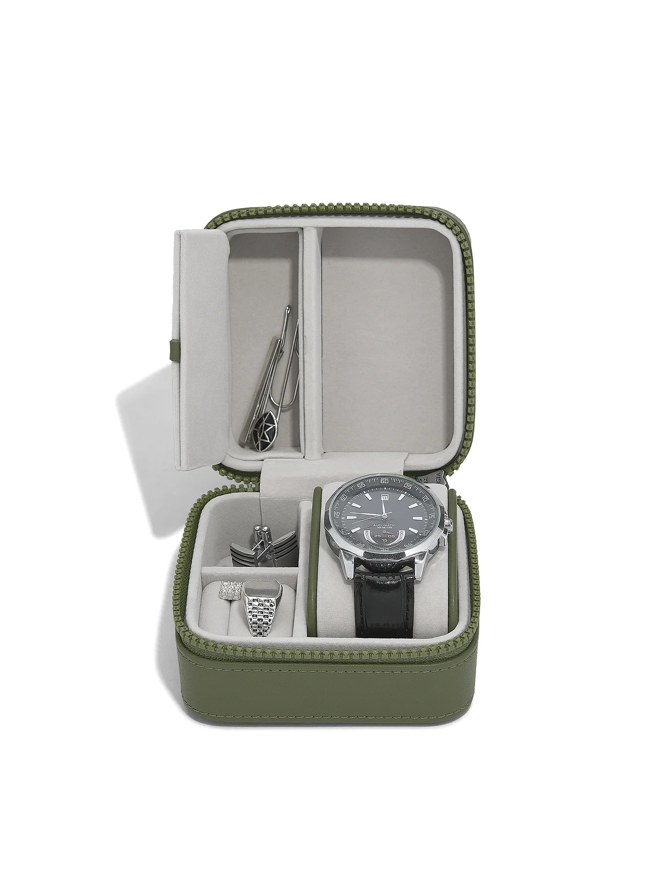 Canvas Watch and Jewellery Box