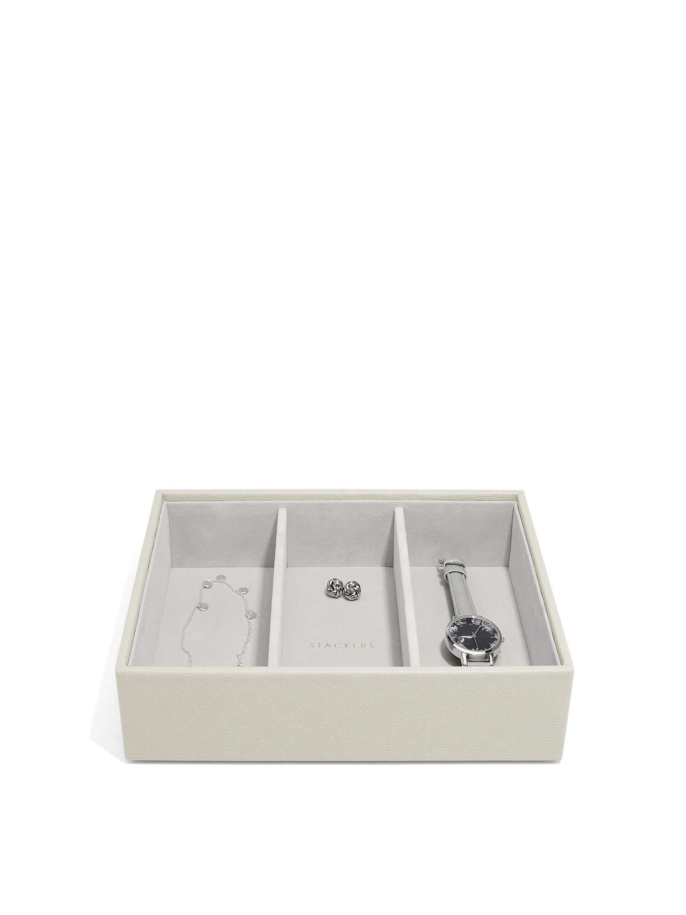 Classic Deep Jewellery Box 3 Layer Burgundy - Image 6