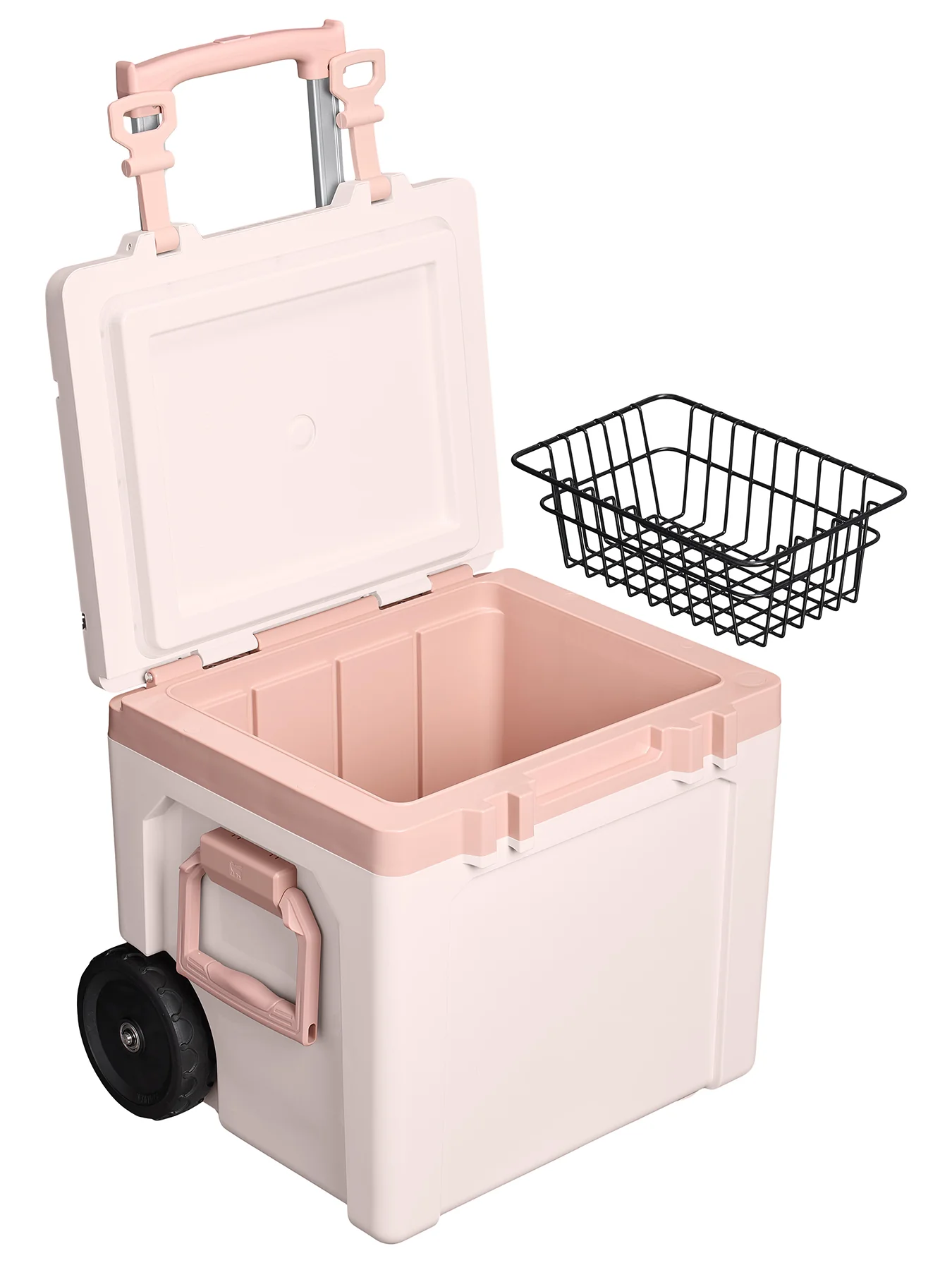 Cold For Days Wheeled Outdoor Cooler 47L Pink - Image 4