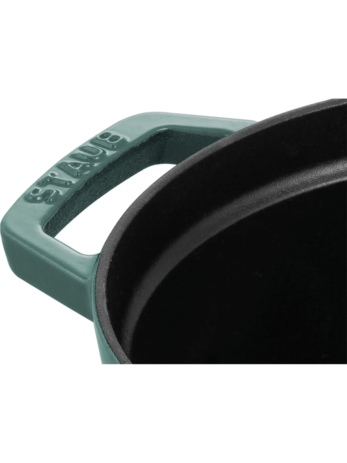 Round Cast Iron Cocotte Eucalyptus 20cm - Image 3