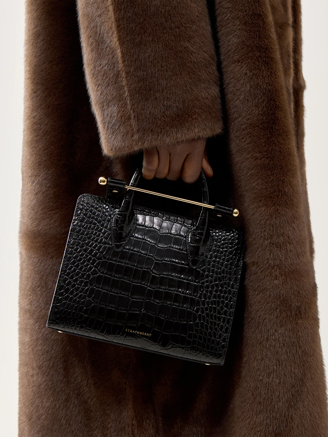 Embossed Croc Mini Tote - Image 2