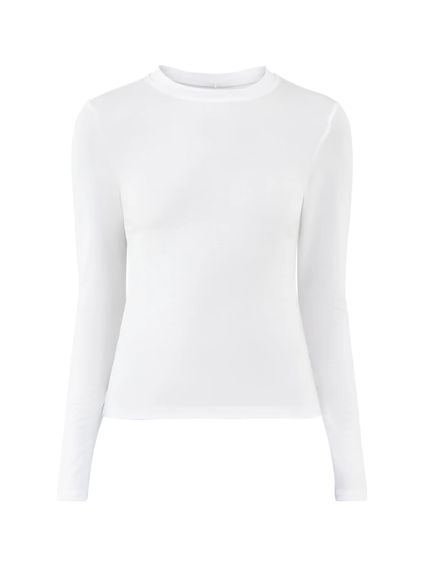 Long Sleeve Layering Top White