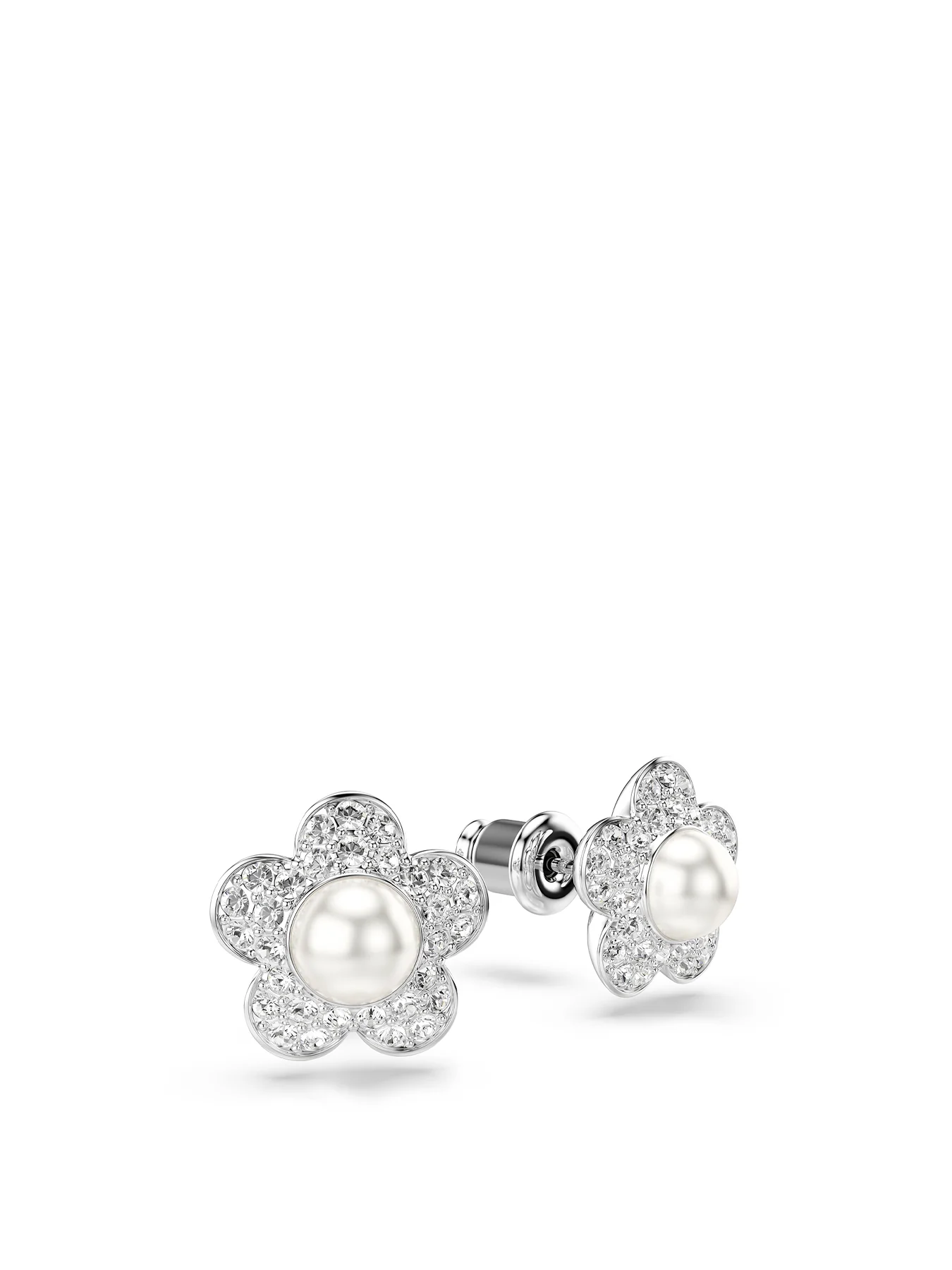 Hyperbola Stud Earrings Silver - Image 3