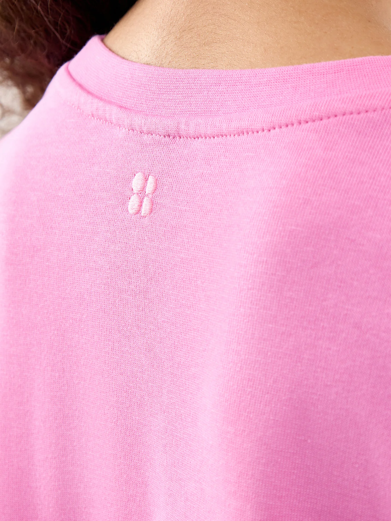 After Class Crop Sweatshirt Pink - Image 3