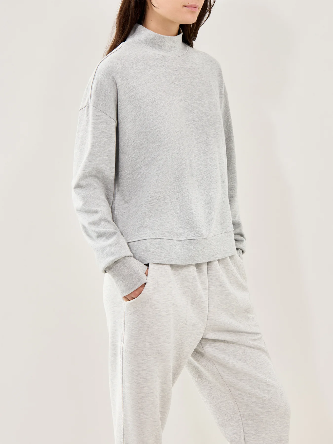 After Class Funnel Neck Sweatshirt Grey - Image 4