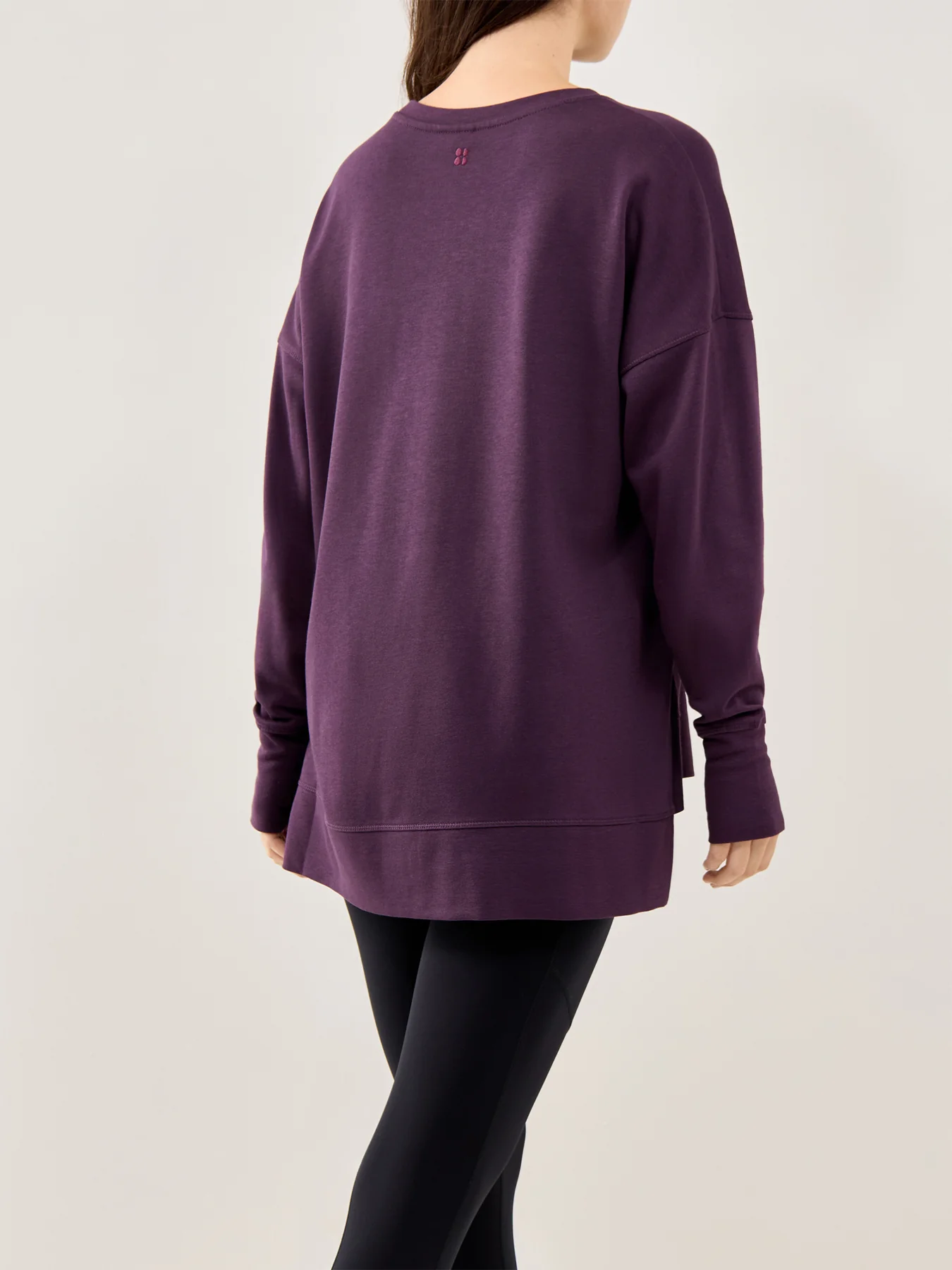 After Class Longline Sweatshirt Purple - Image 5