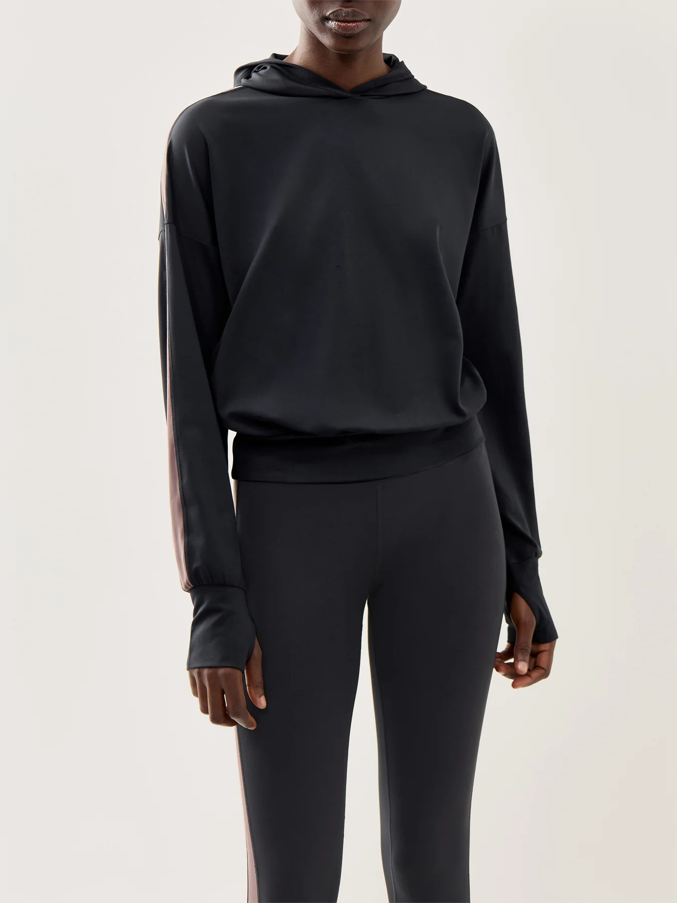All Day Side Stripe Hoodie Black - Image 4