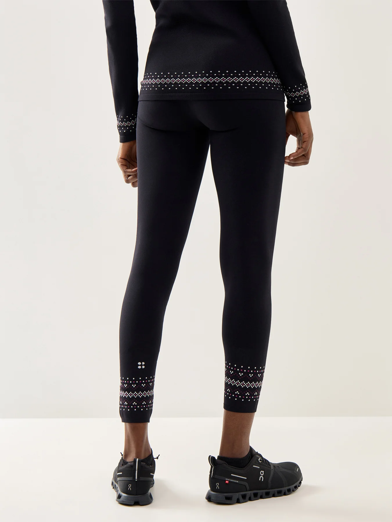 Fairisle Novelty Base Layer Legging Black - Image 5