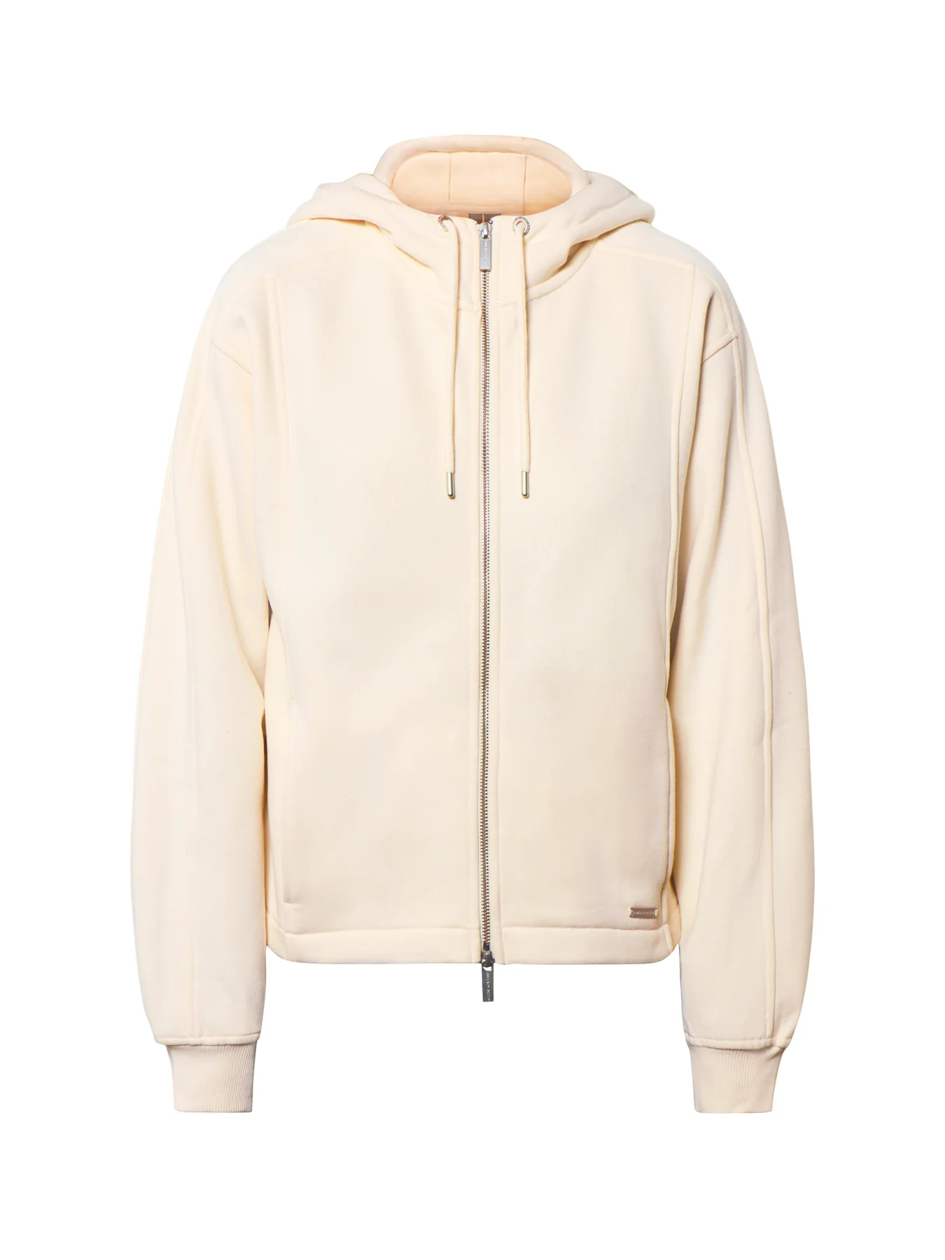Premium Brushed Zip Through Cream