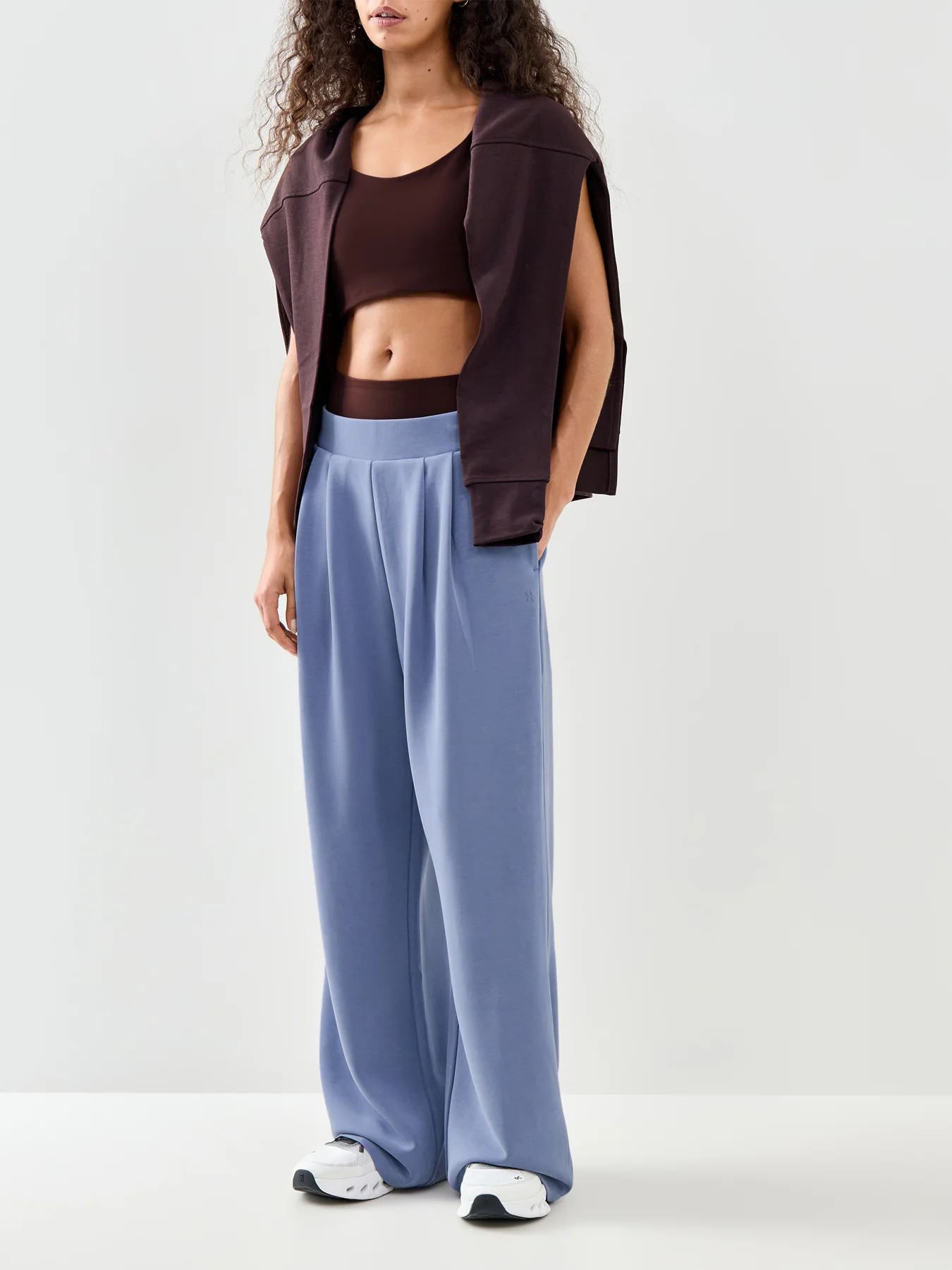 Sand Wash Wide Leg Trouser Blue - Image 2