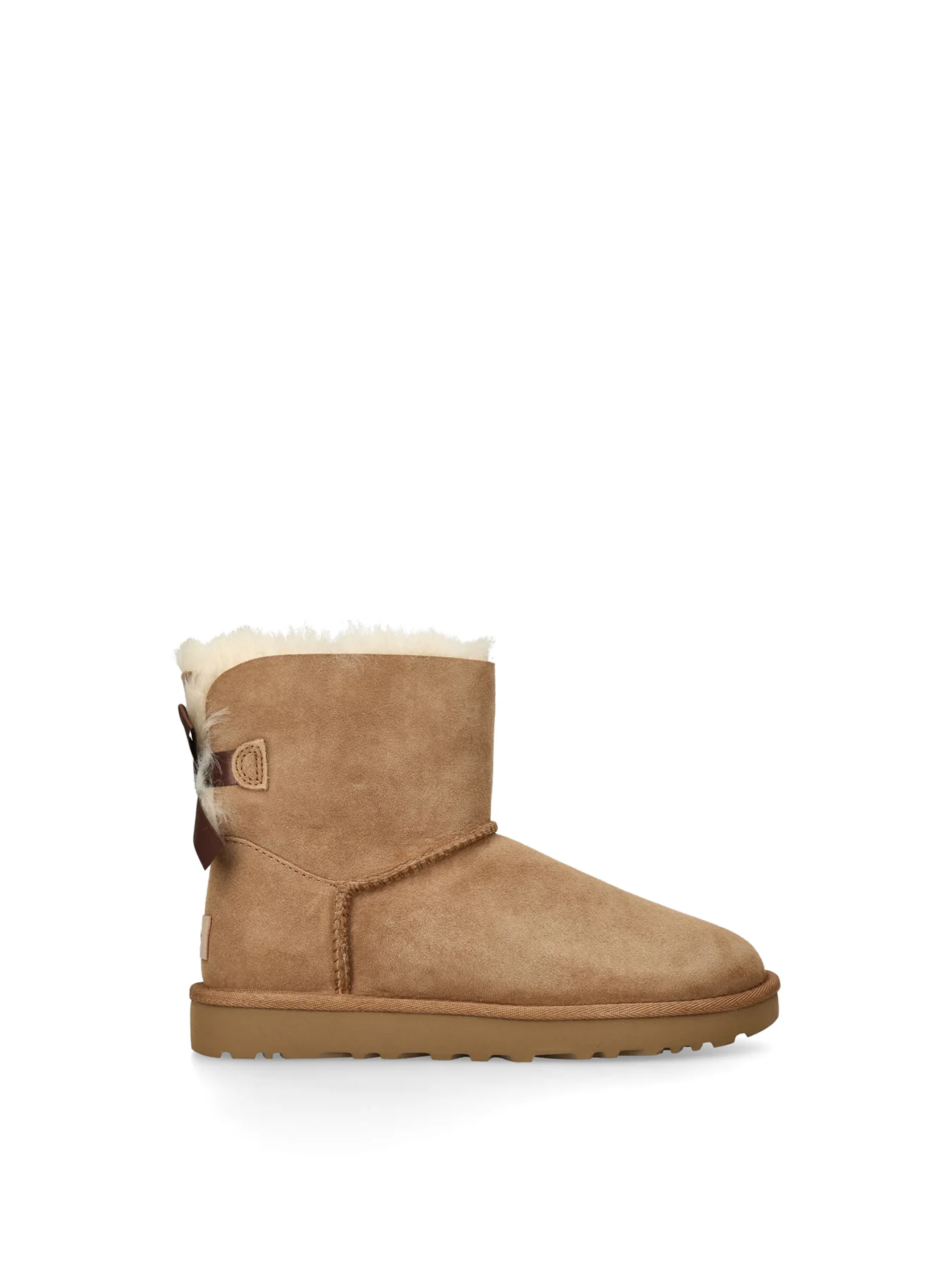 Womens Mini Bailey Bow II Boots Tan - Image 4
