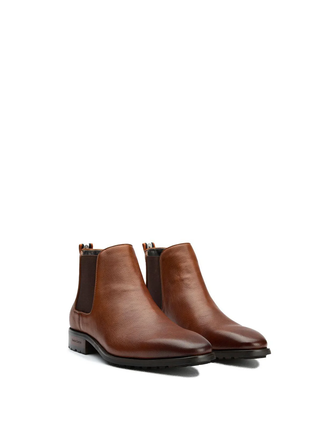 Clover Leather Chelsea Boots Tan - Image 3