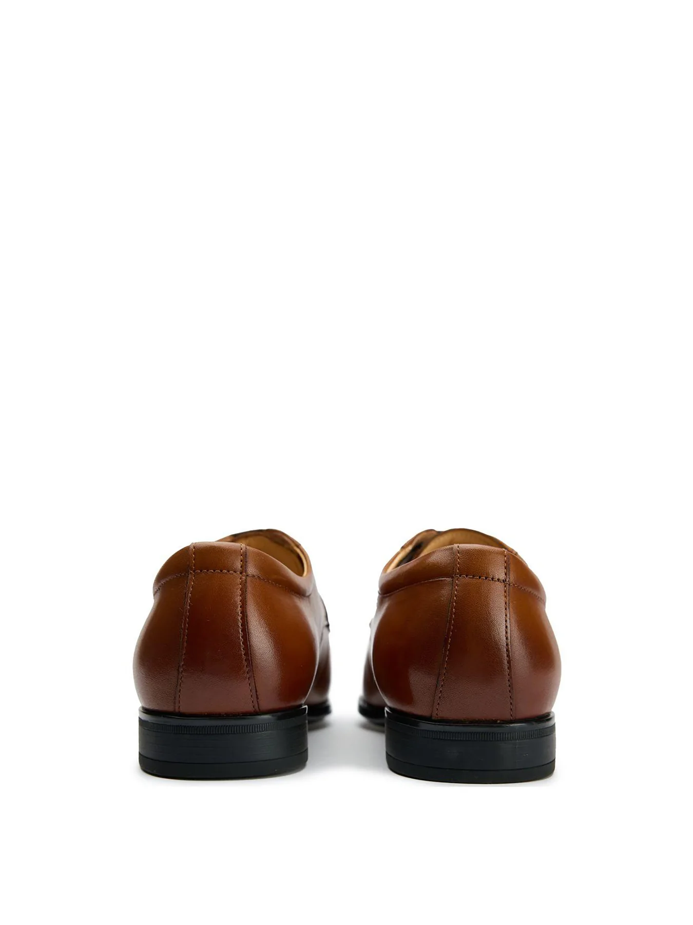 Wide Fit Derby Shoes Tan - Image 2
